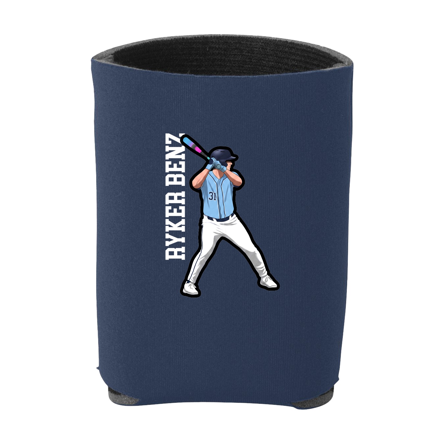 Can Holder — Name Vertical in Navy