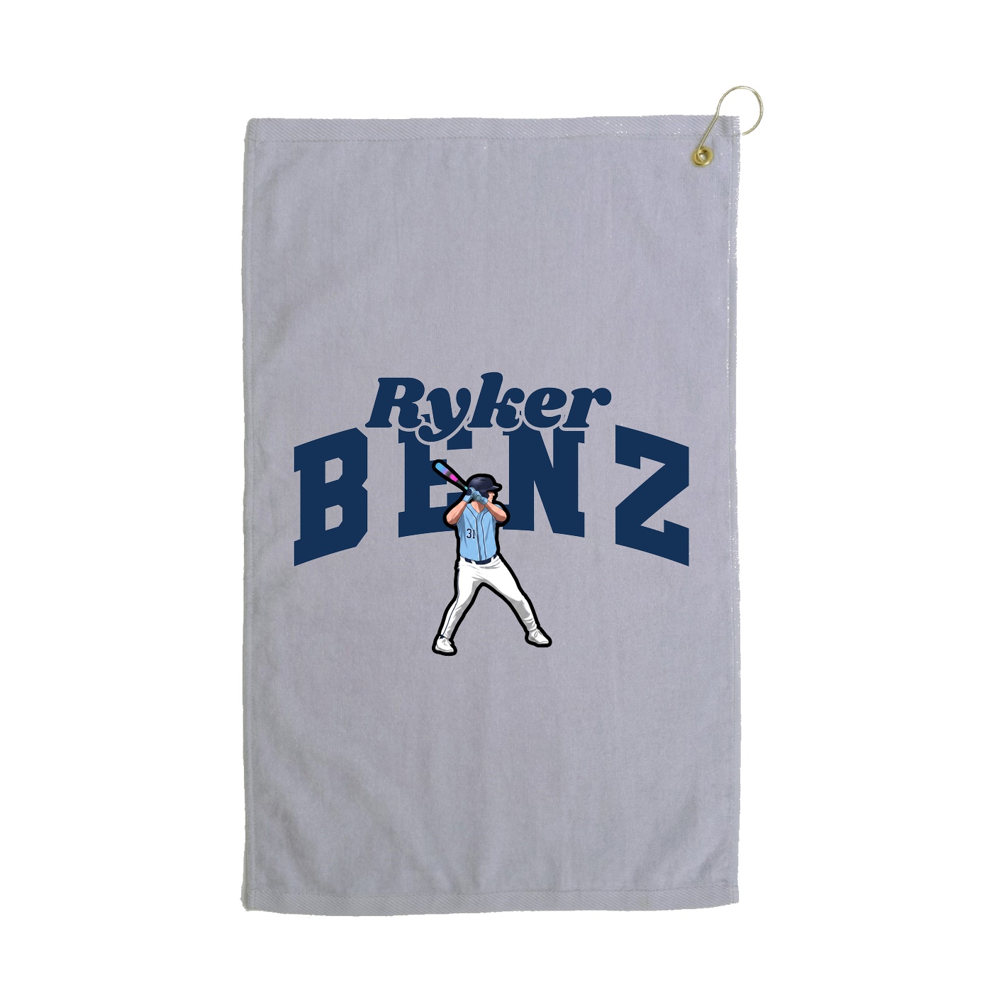 Golf Towel — Signature Arch in Grey