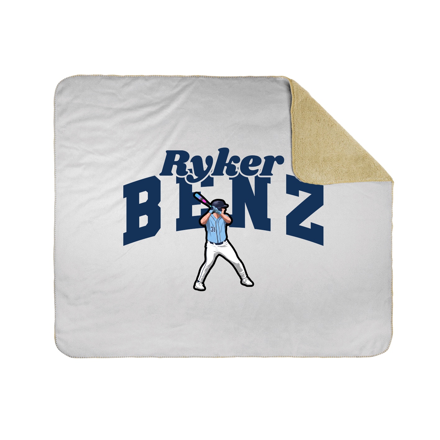 Throw Blanket — Signature Arch in White