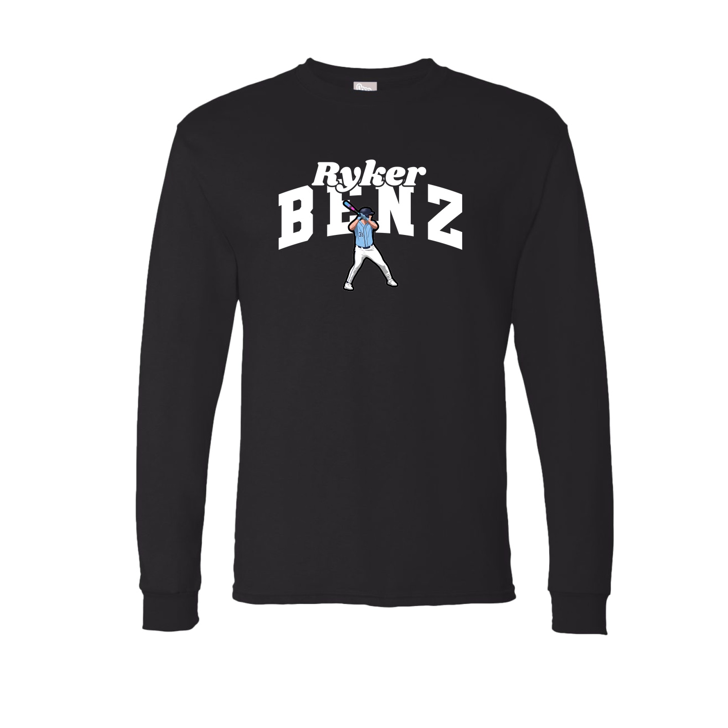 Long Sleeve Tee — Signature Arch in Black