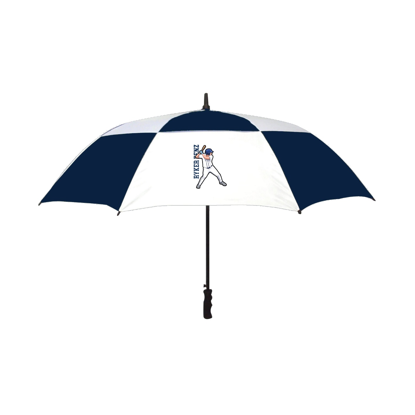 Golf Umbrella — Name Vertical in Navy