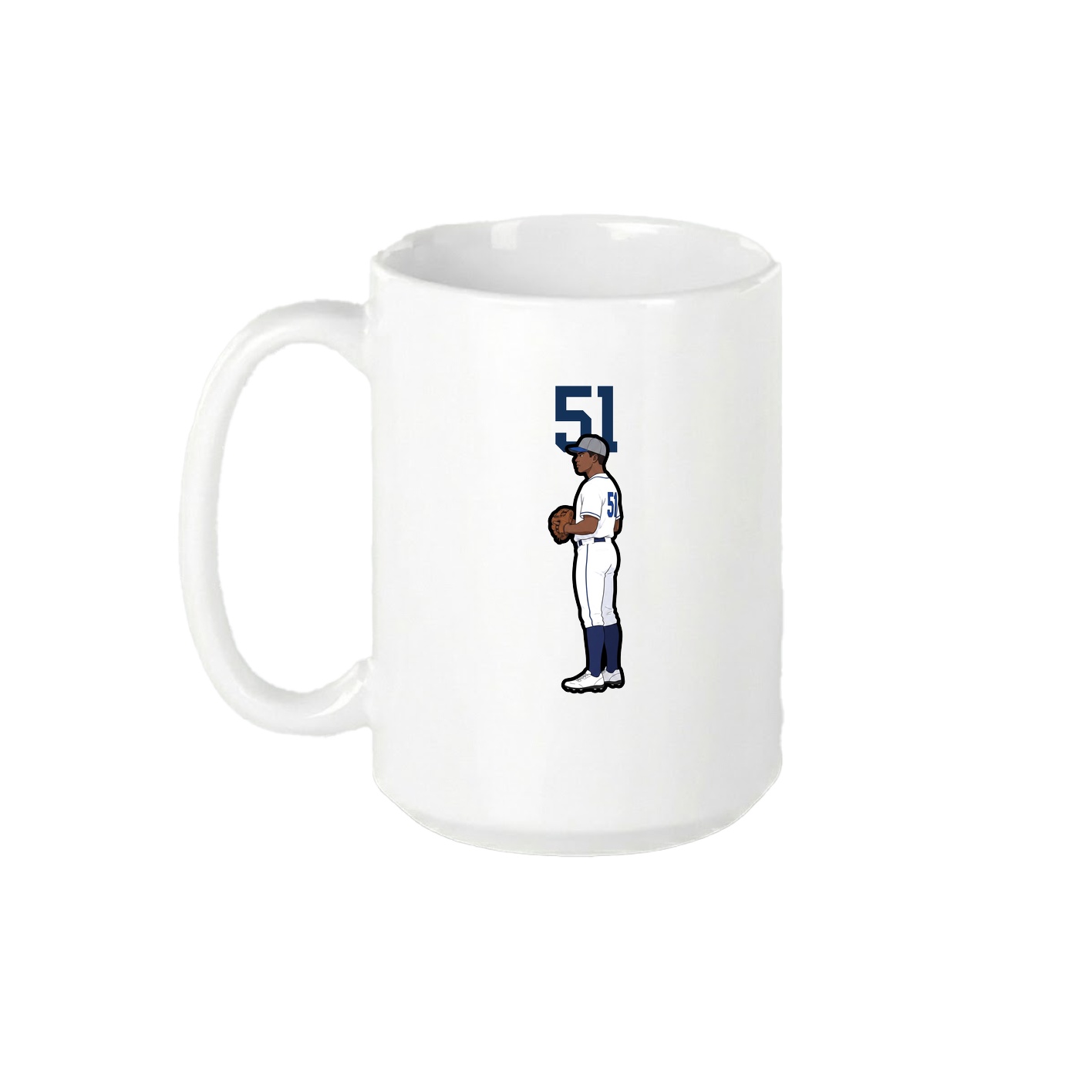 15oz Coffee Mug — Number Top in White