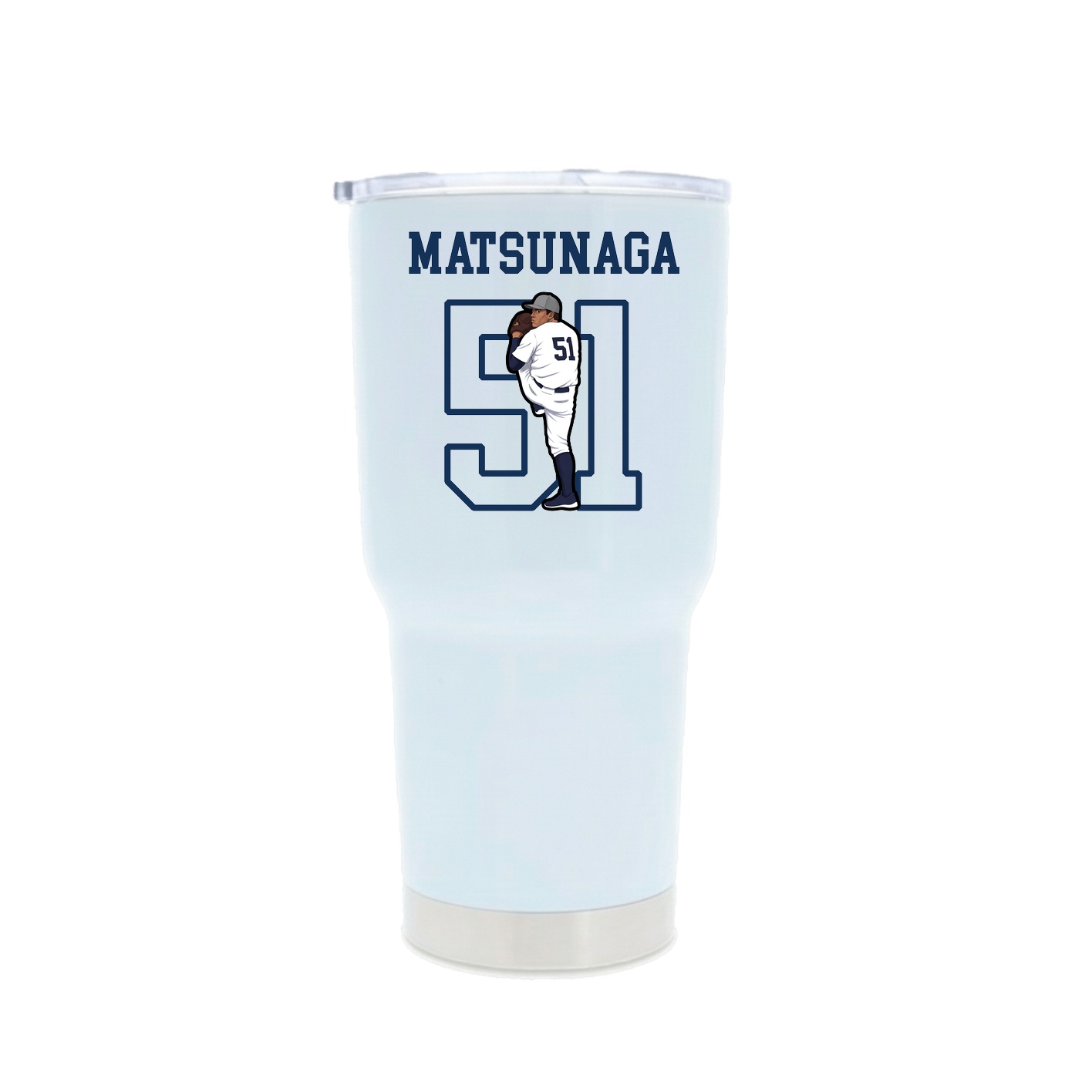 30oz Stainless Steel Tumbler — Shirsey in White