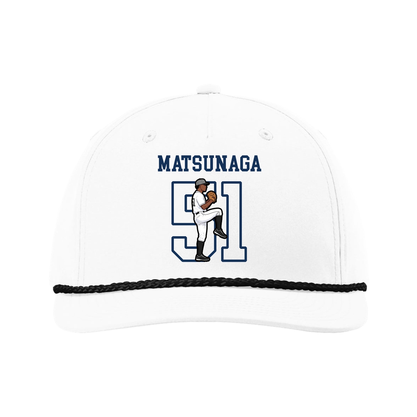 Five-Panel Classic Rope Cap — Shirsey in White