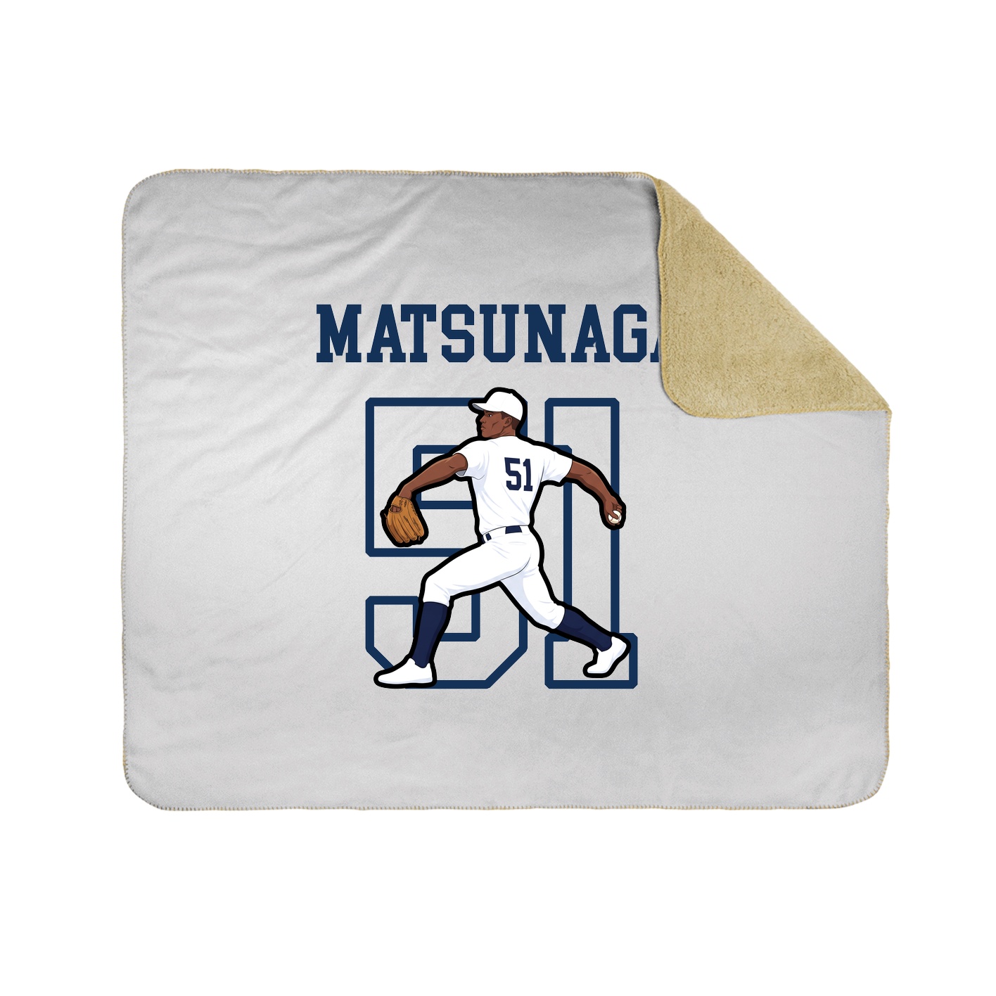 Throw Blanket — Shirsey in White