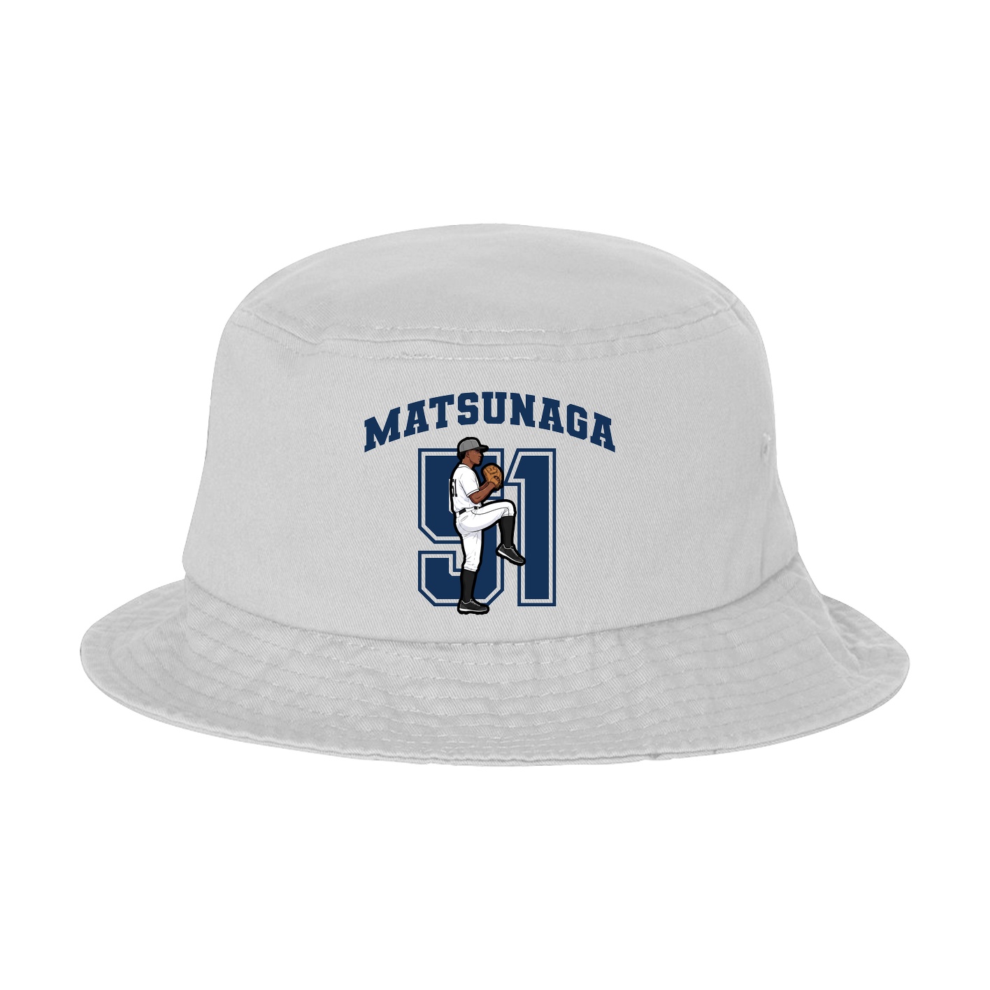 Bucket Cap — Number in White