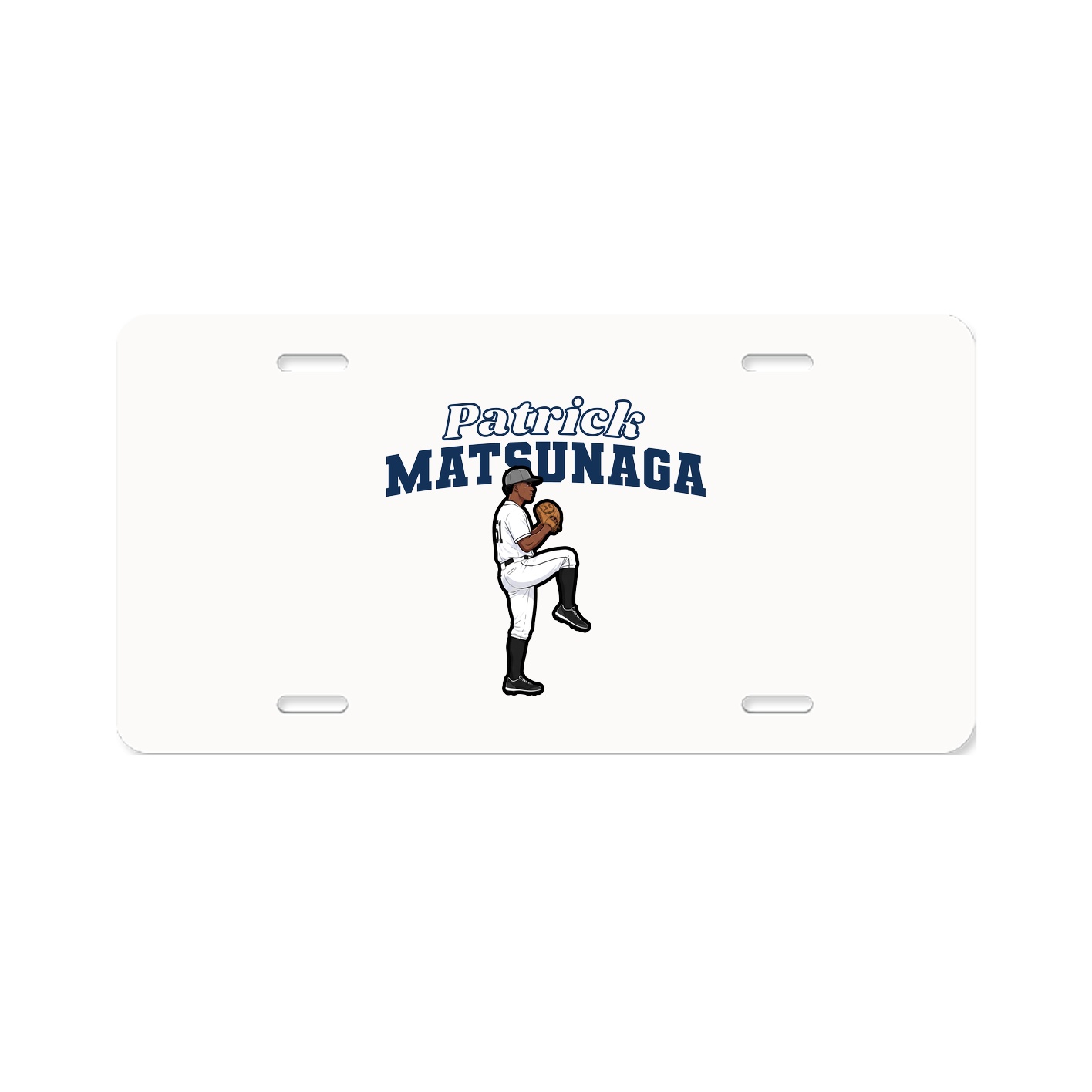 License Plate — Name Arch in Classic