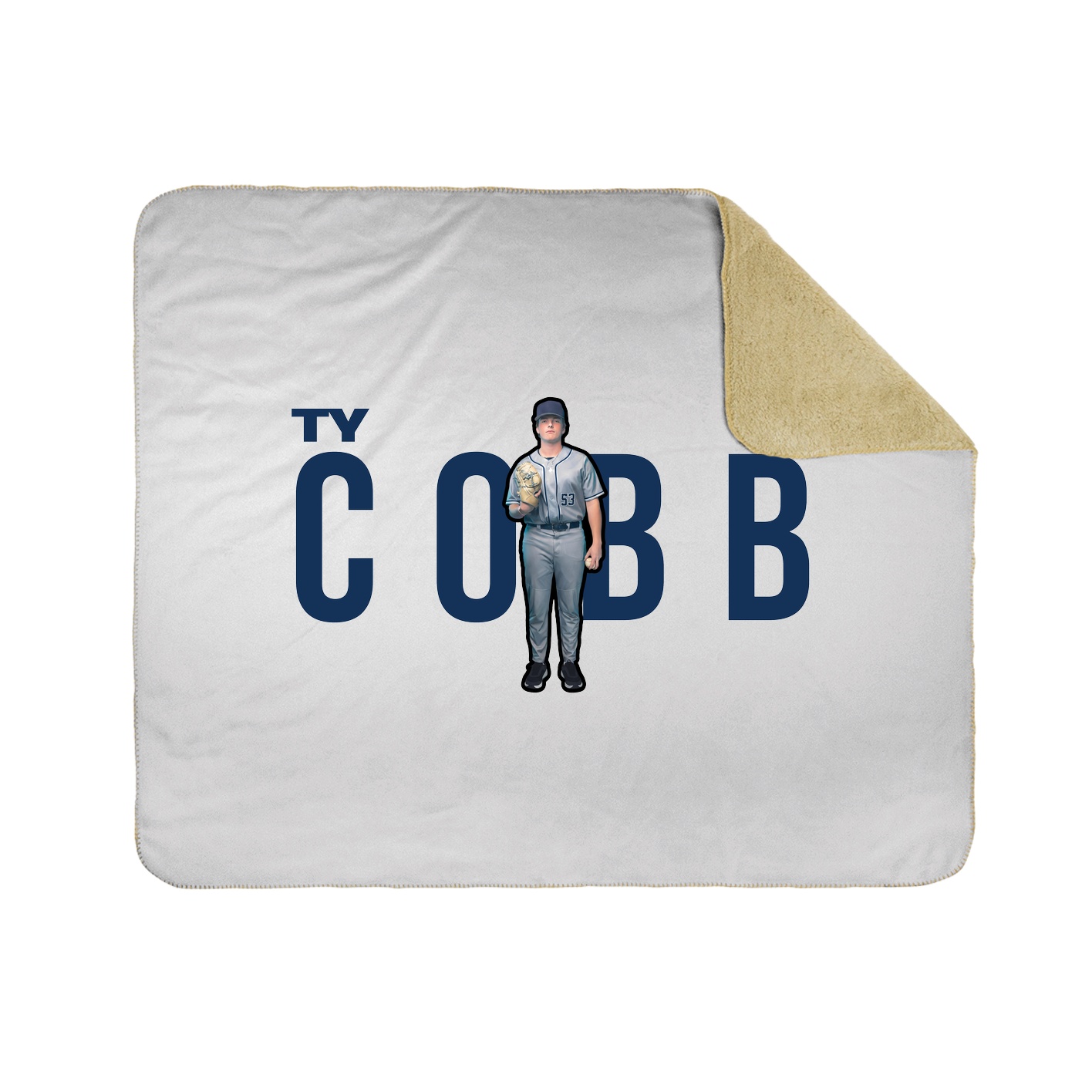 Throw Blanket — Player Name in White