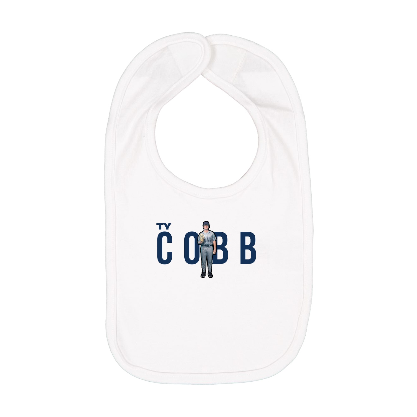 Infant Bib — Player Name in White