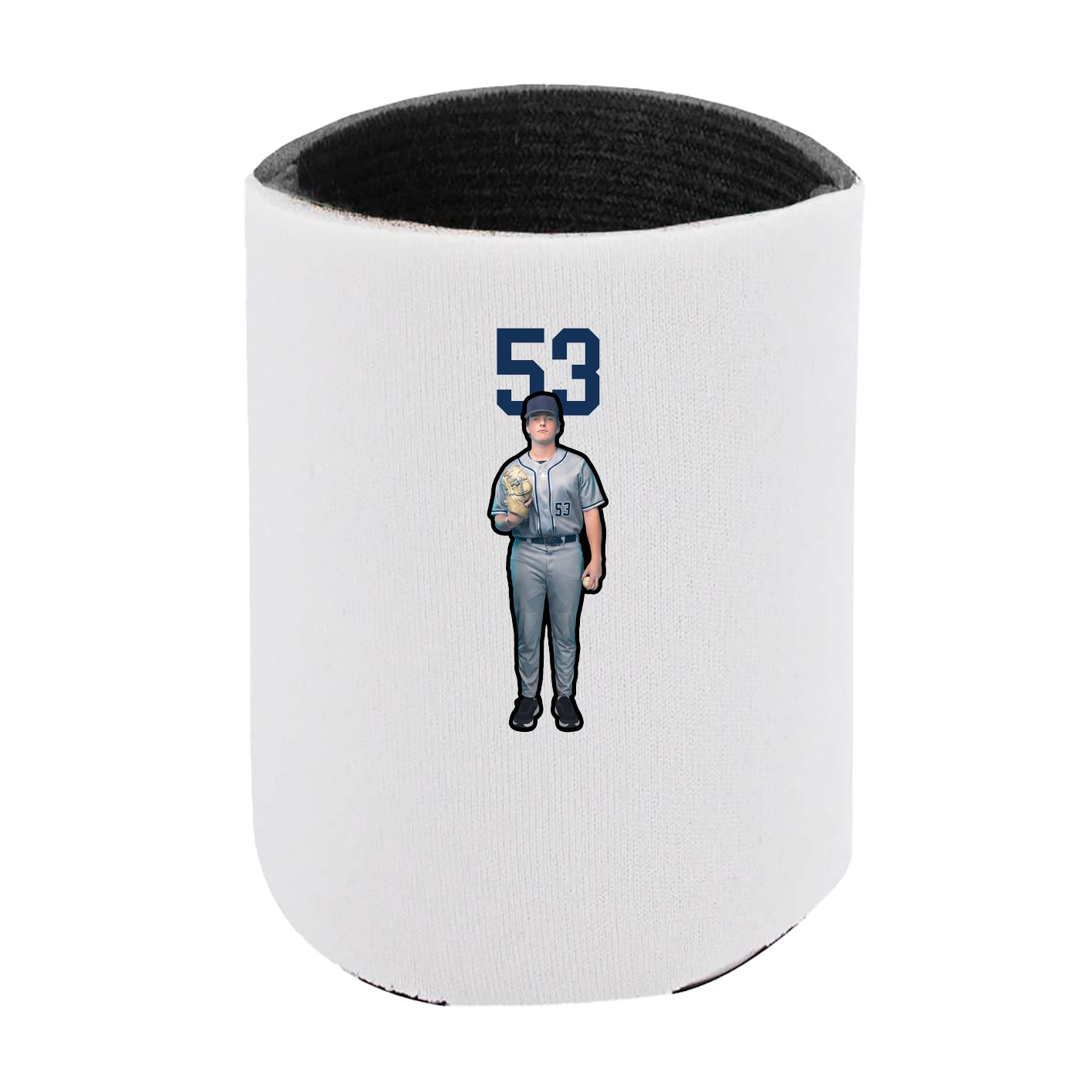 Can Holder — Number Top in White