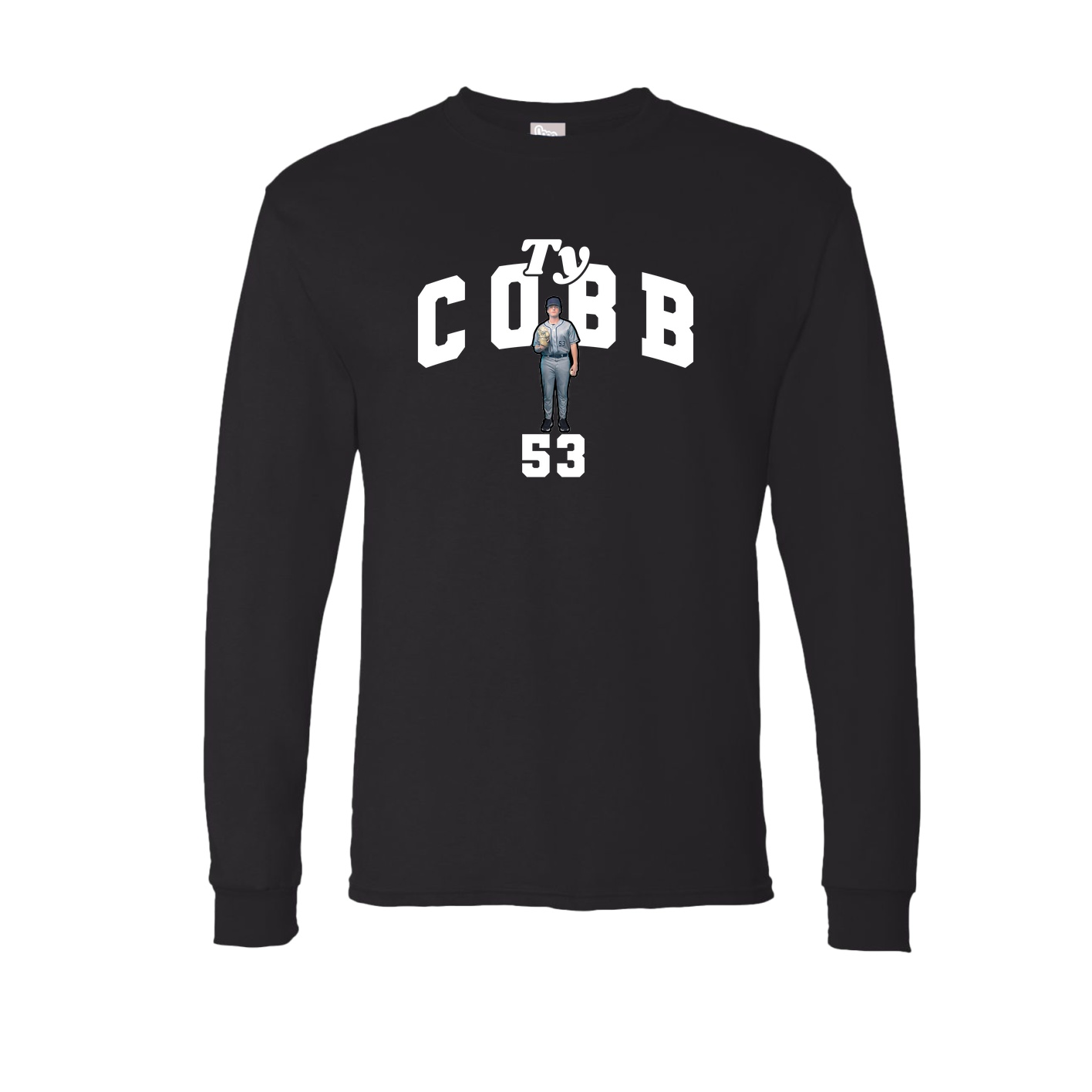 Long Sleeve Tee — Signature Arch in Black