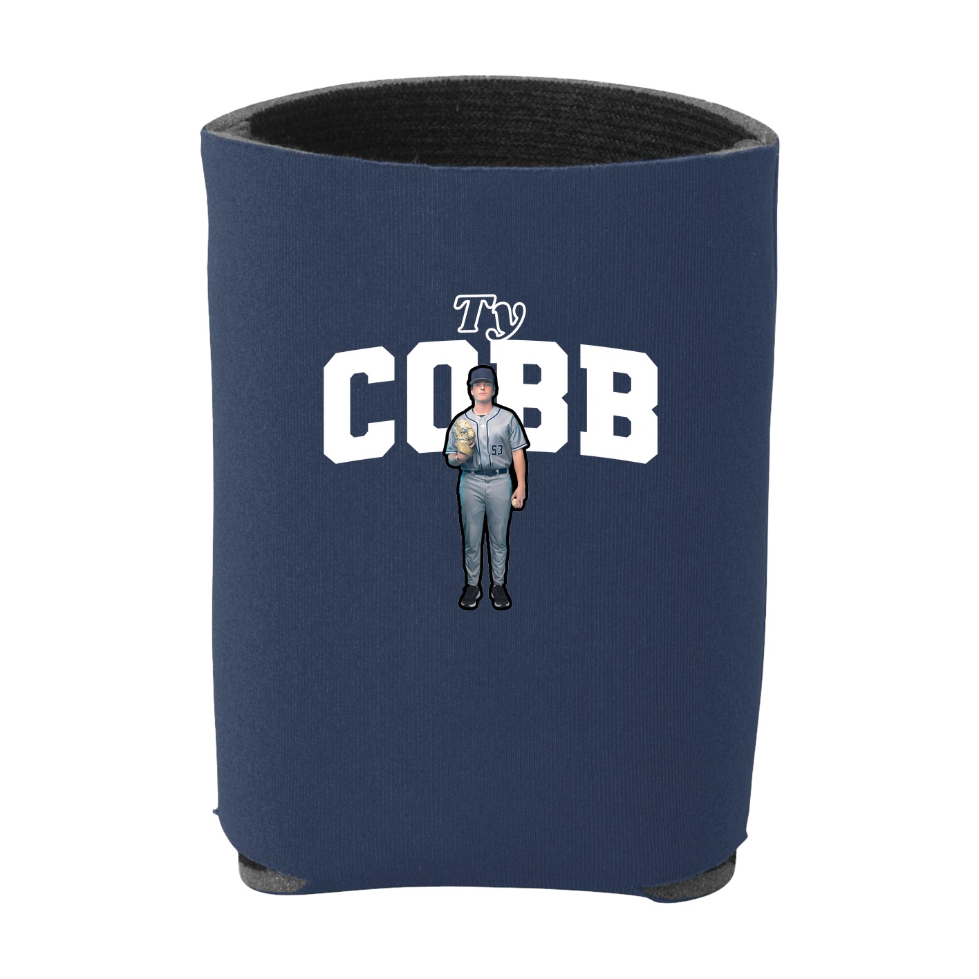 Can Holder — Name Arch in Navy