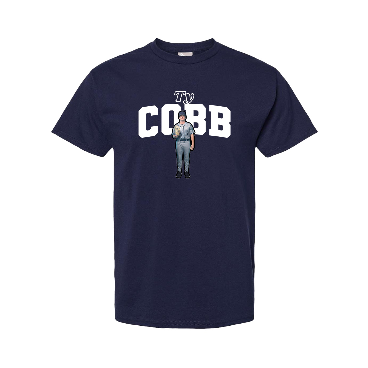 Youth Tee — Name Arch in Navy