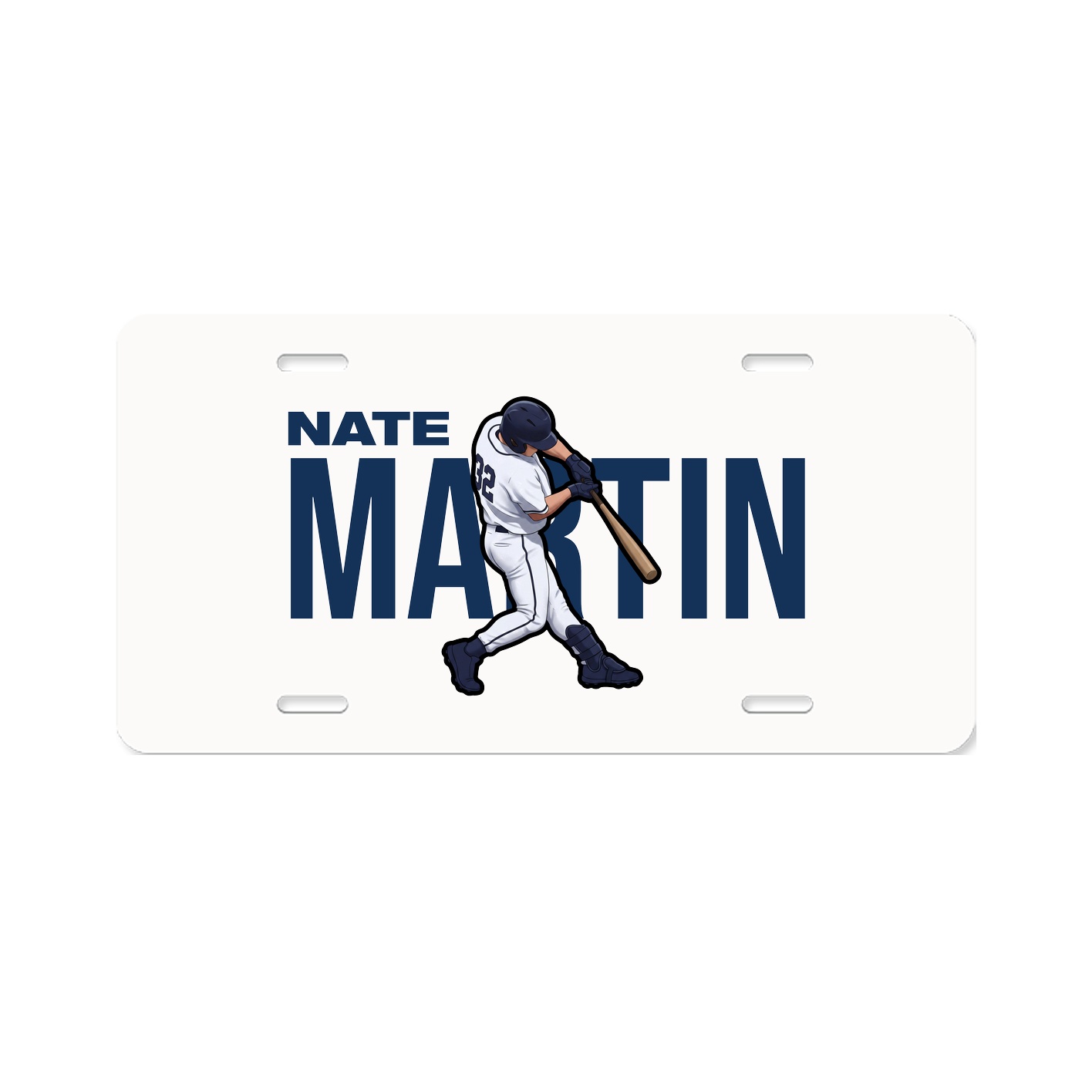 License Plate — Player Name in Classic