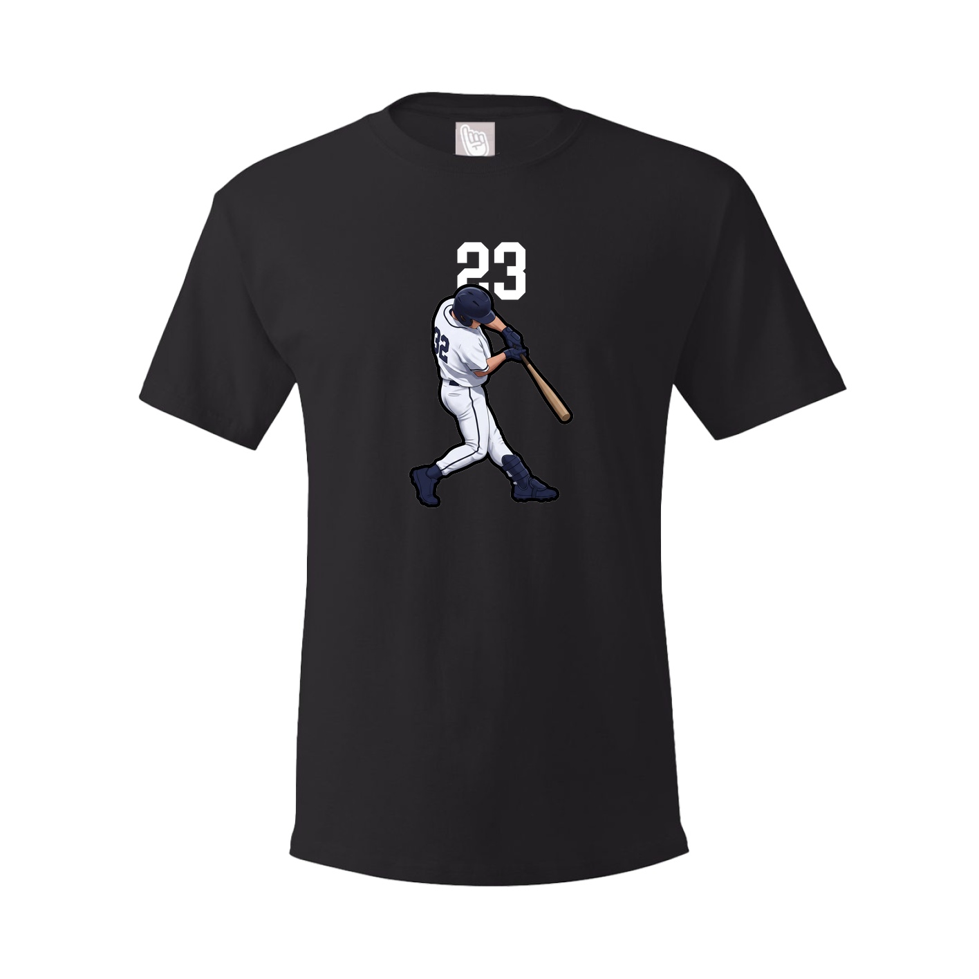 Youth Tee — Number Top in Black