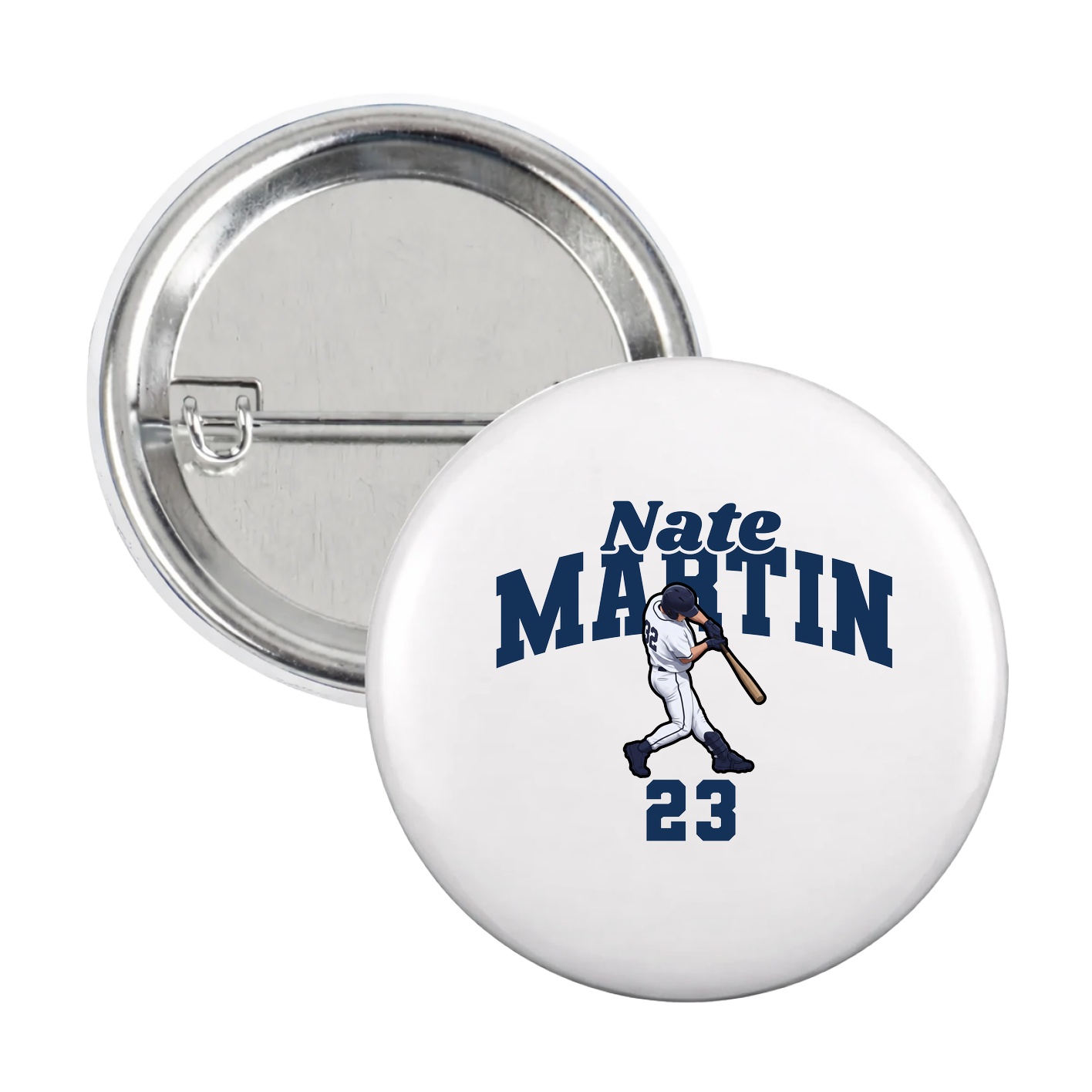 Game Day Button — Signature Arch in White