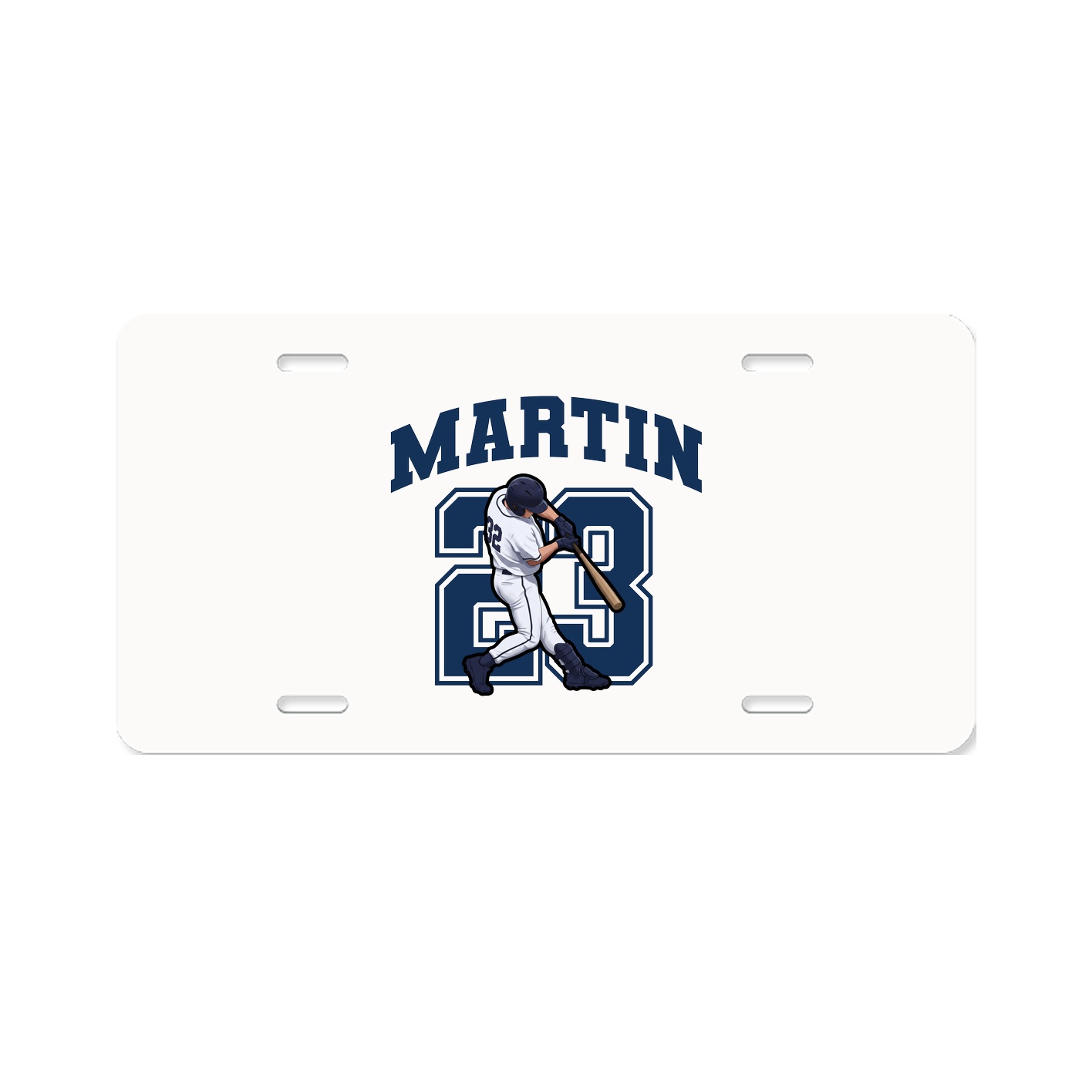 License Plate — Number in Classic