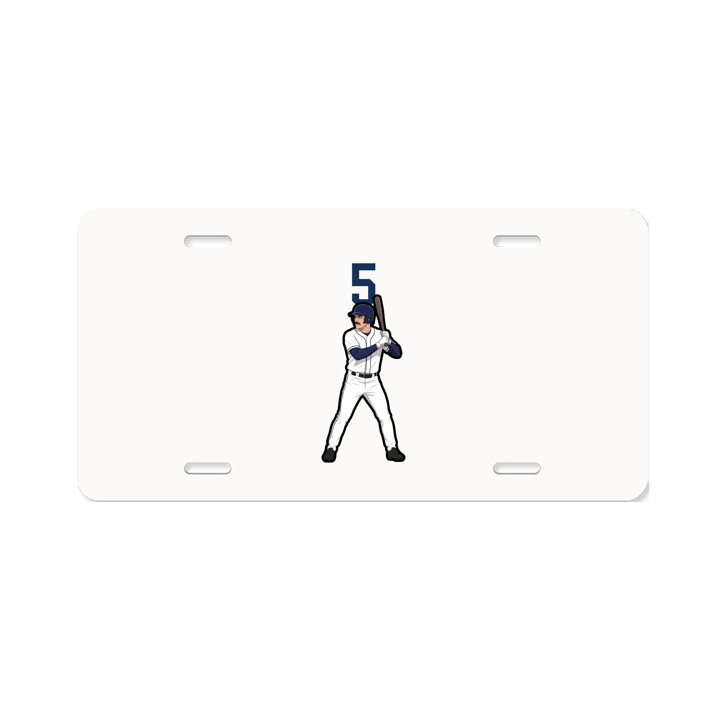 License Plate — Number Top in Classic