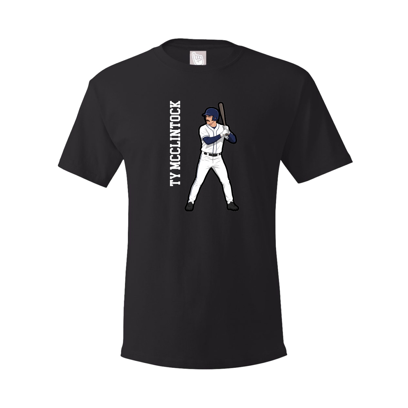 Tee — Name Vertical in Black