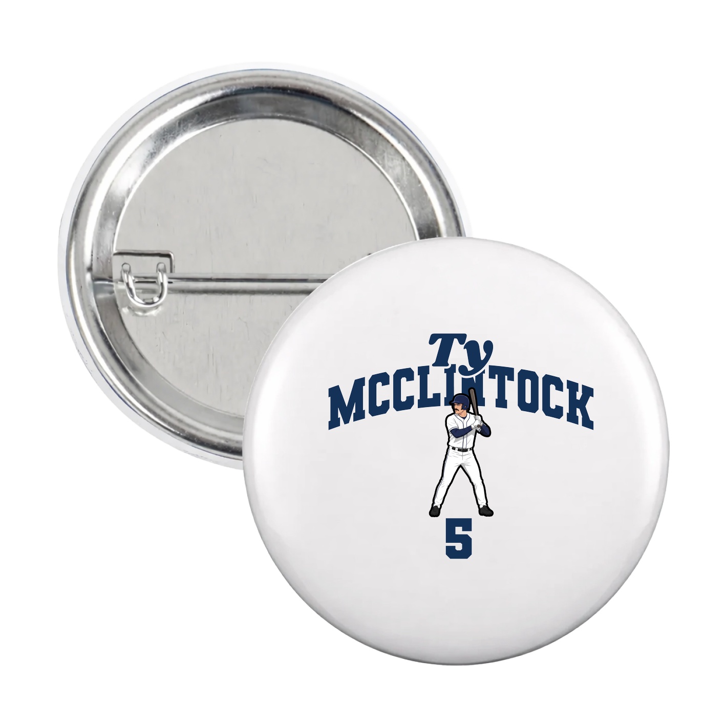 Game Day Button — Signature Arch in White