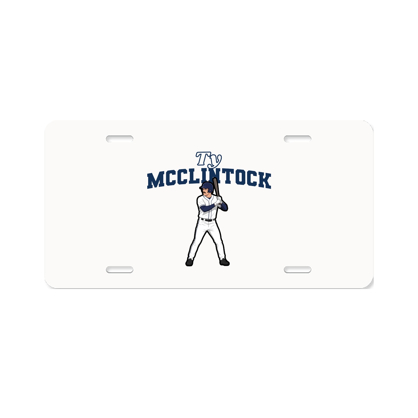 License Plate — Name Arch in Classic