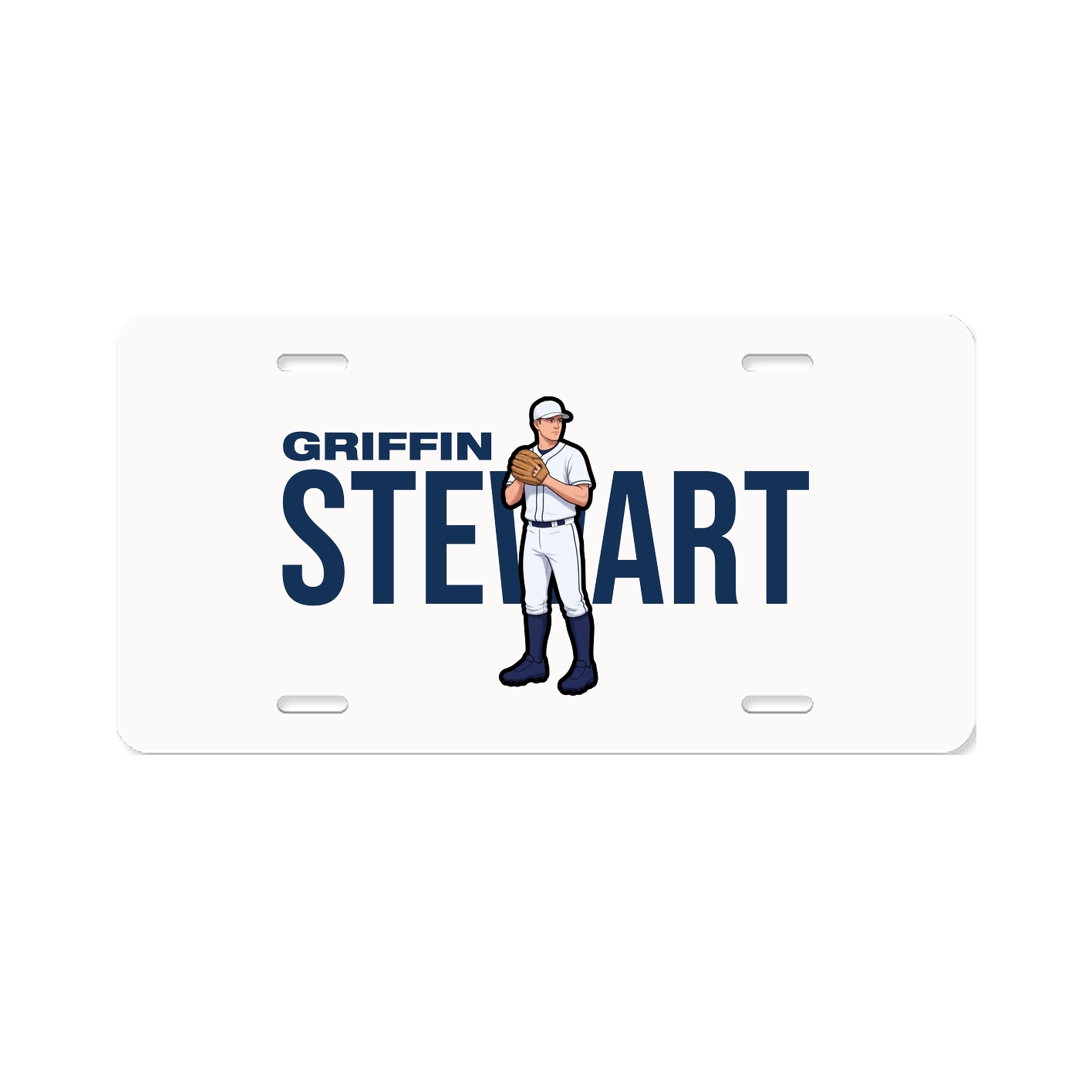 License Plate — Player Name in Classic