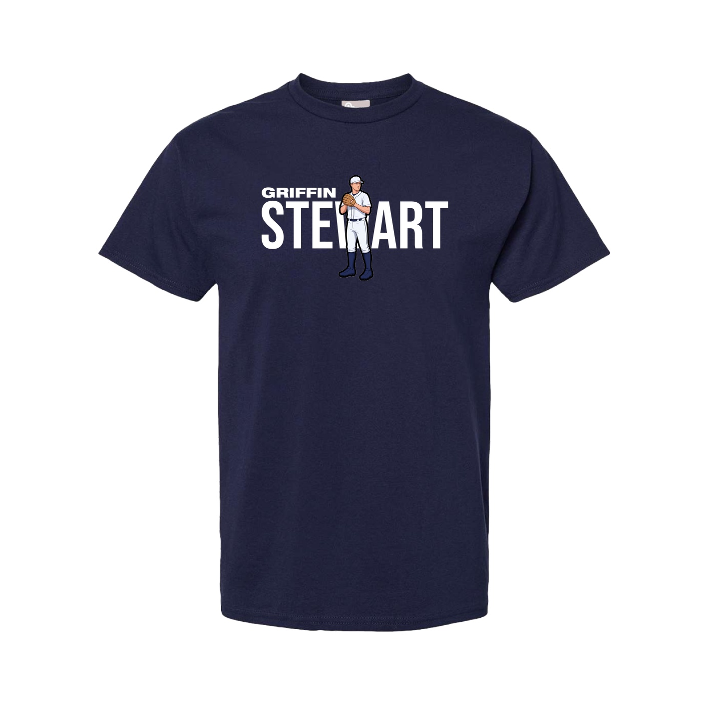 Tee — Player Name in Navy