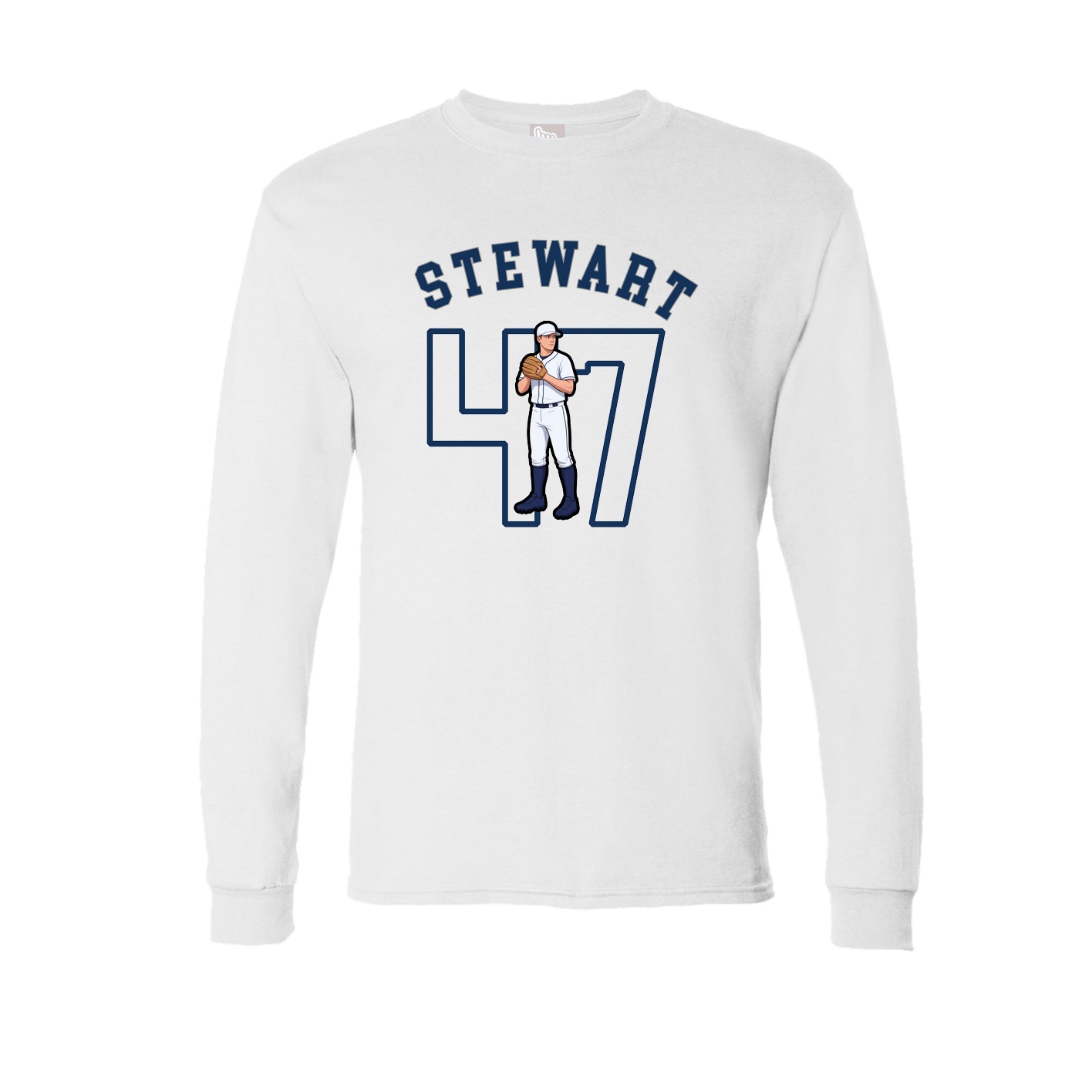 Long Sleeve Tee — Shirsey Arch in White
