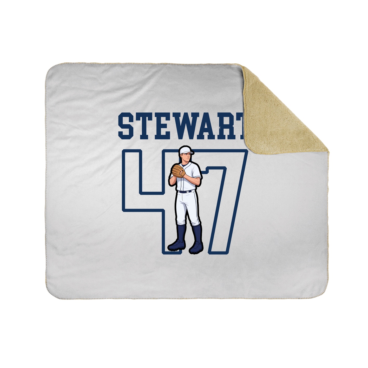 Throw Blanket — Shirsey in White