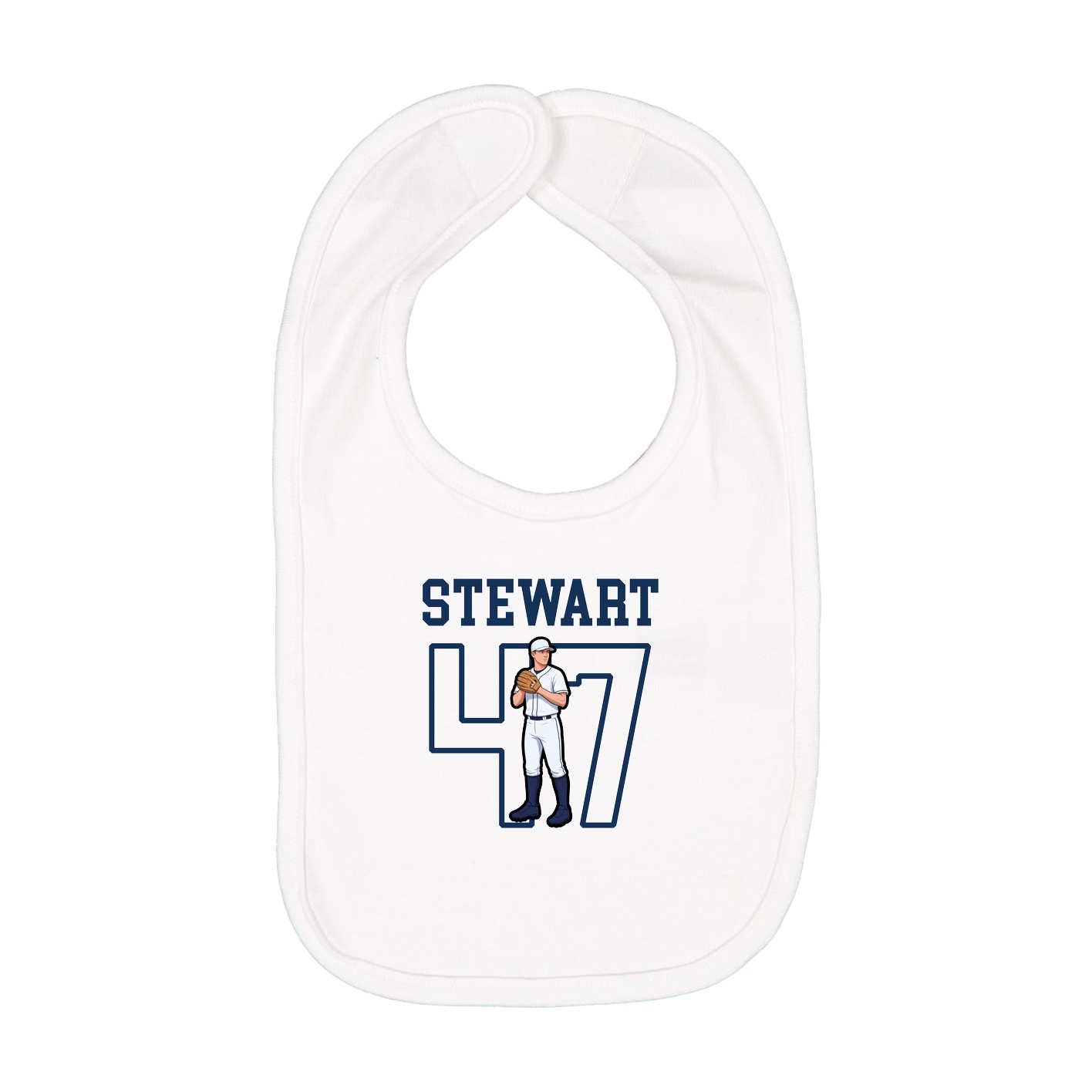 Infant Bib — Shirsey in White