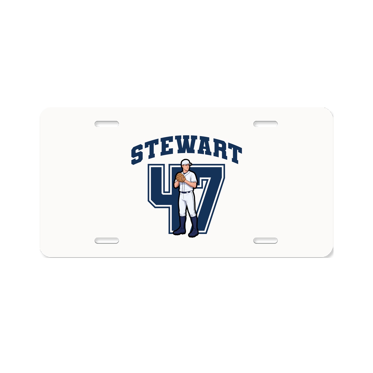 License Plate — Number in Classic