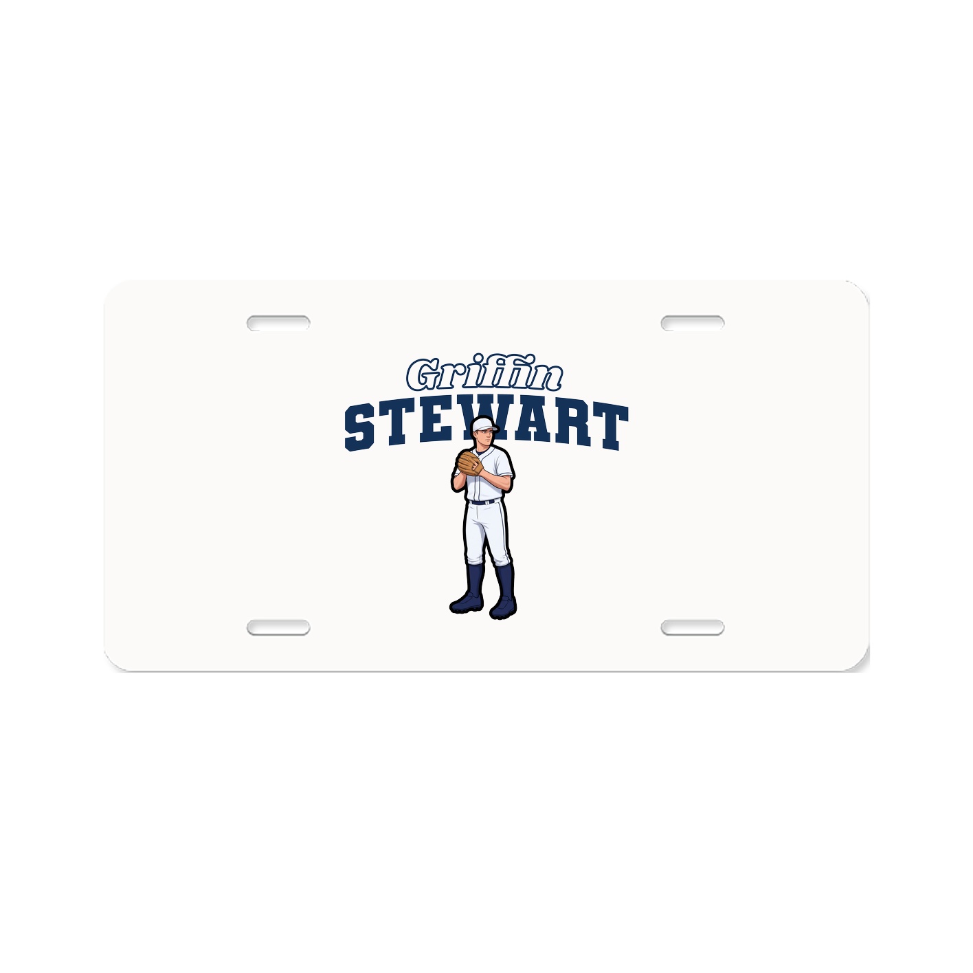 License Plate — Name Arch in Classic