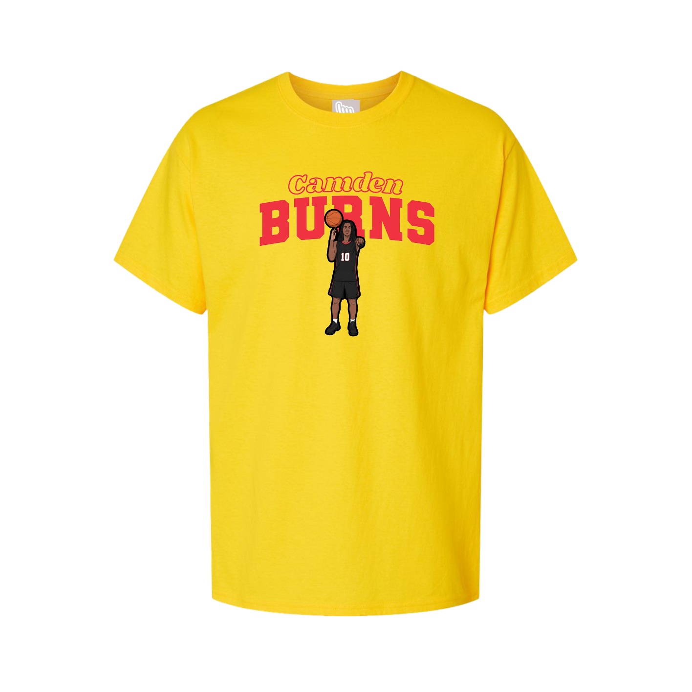 Youth Tee — Name Arch in Gold
