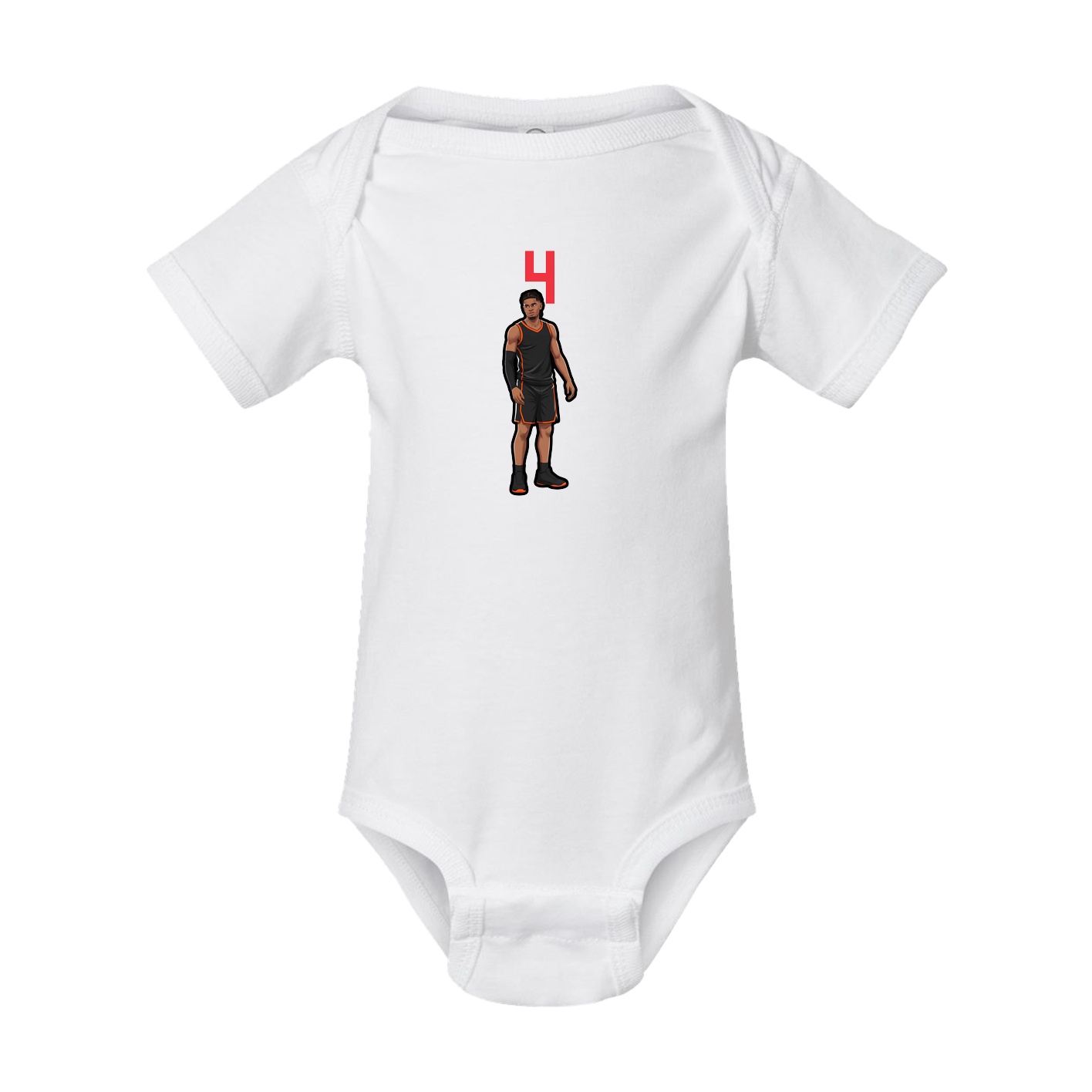 Baby Onesie — Number Top in White