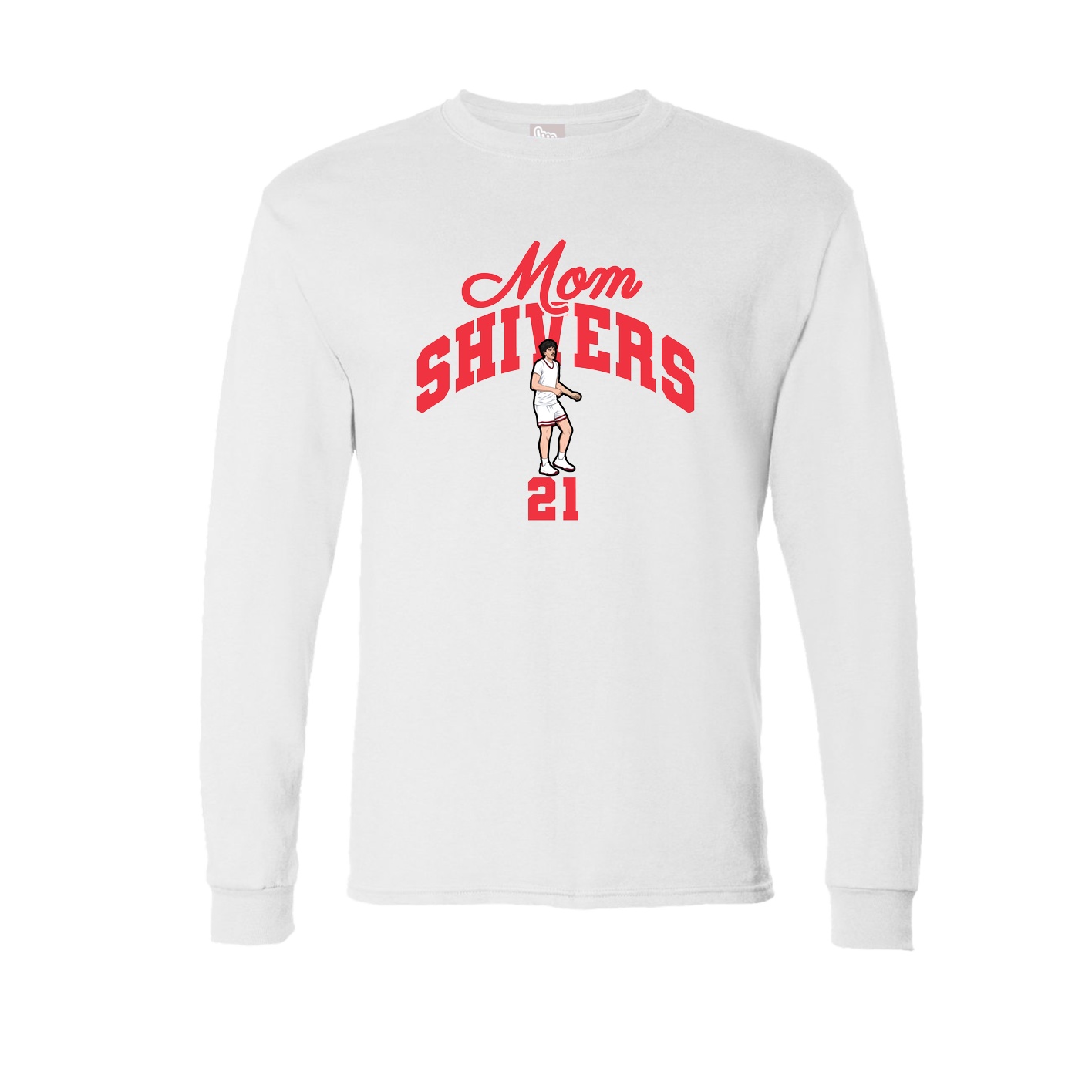 Long Sleeve Tee — Mothers Day Arch in White