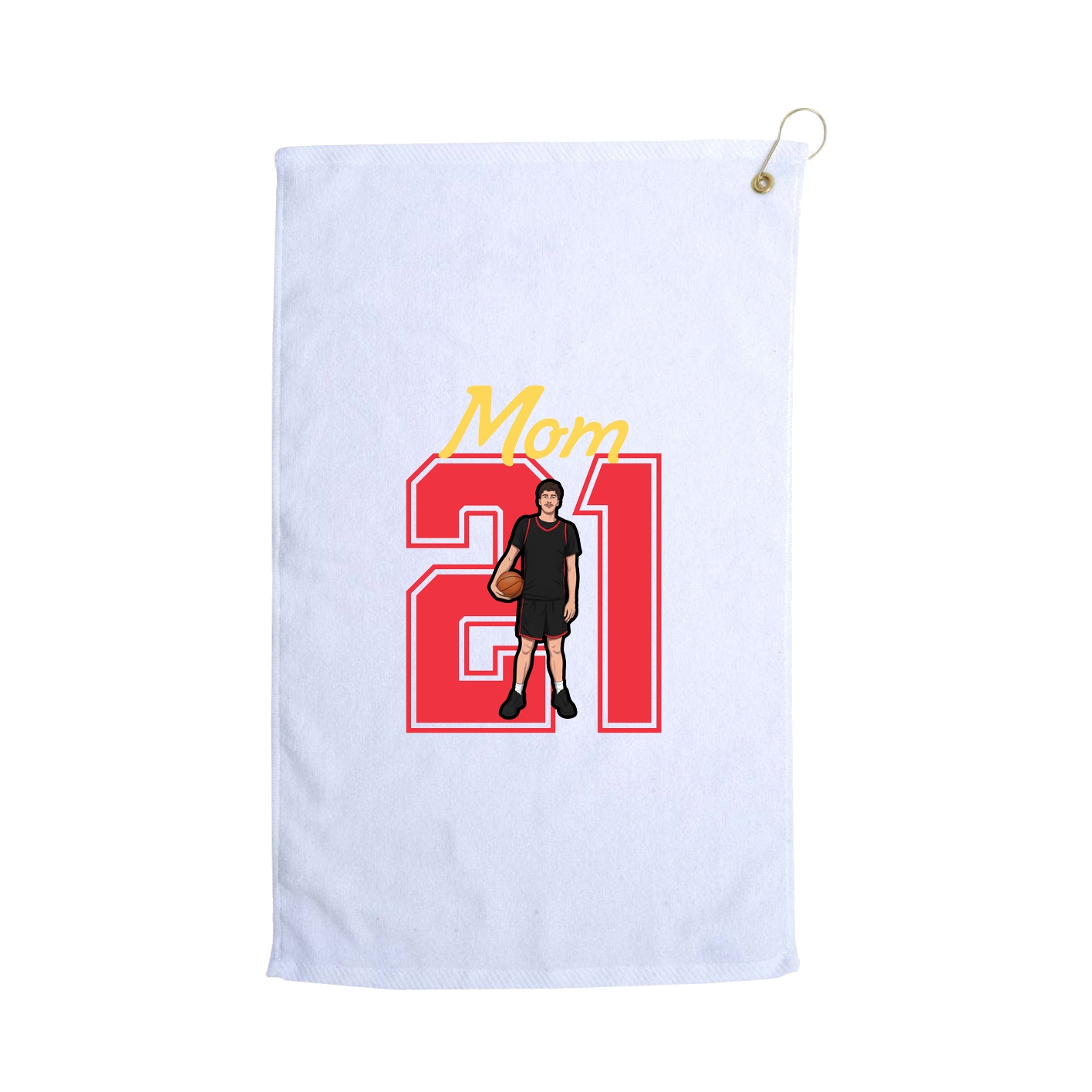 Golf Towel — Mothers Day Shirsey in White