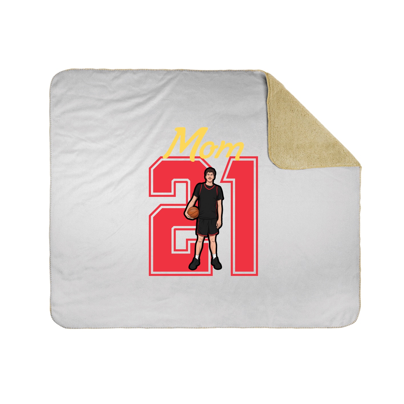 Throw Blanket — Mothers Day Shirsey in White