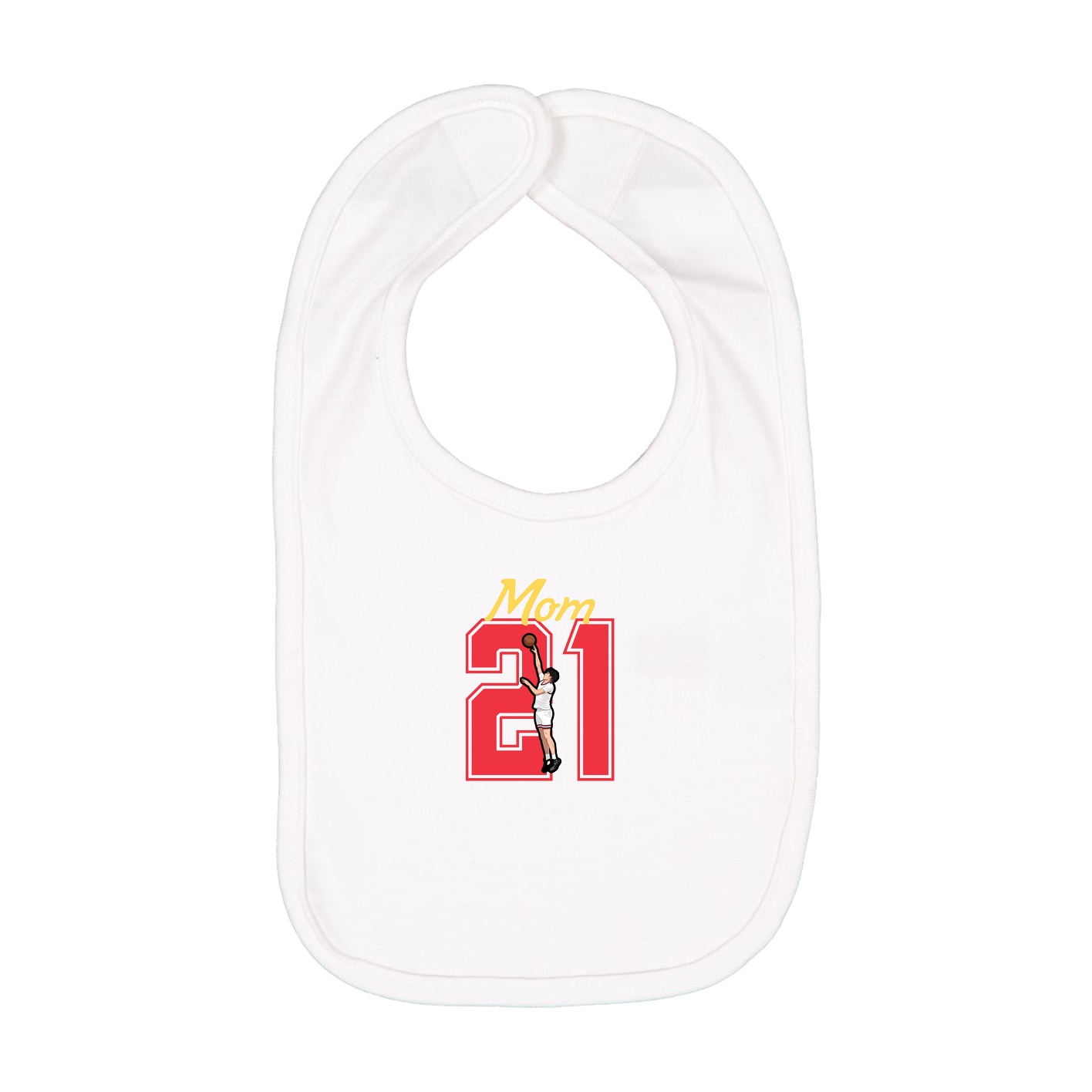 Infant Bib — Mothers Day Shirsey in White