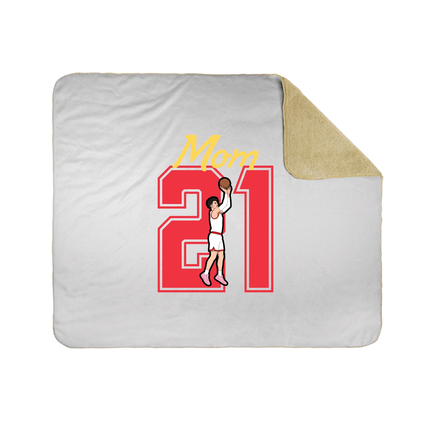Throw Blanket — Mothers Day Shirsey in White