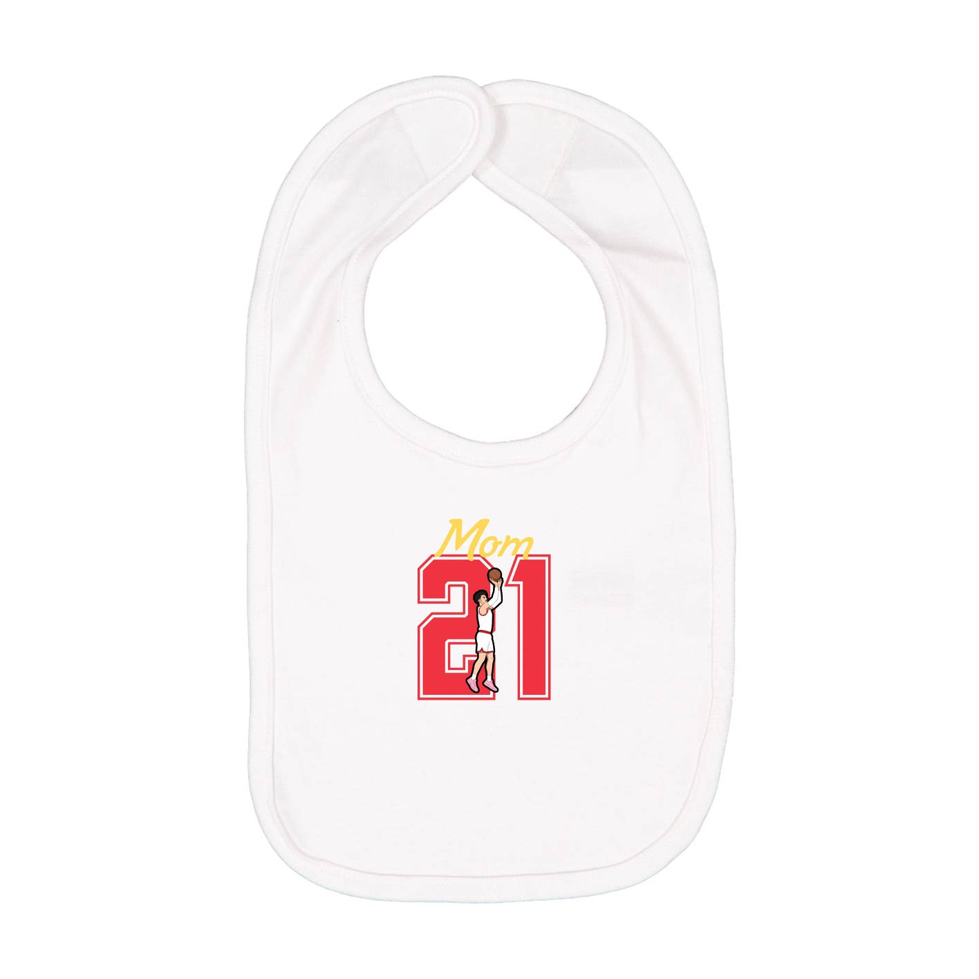 Infant Bib — Mothers Day Shirsey in White