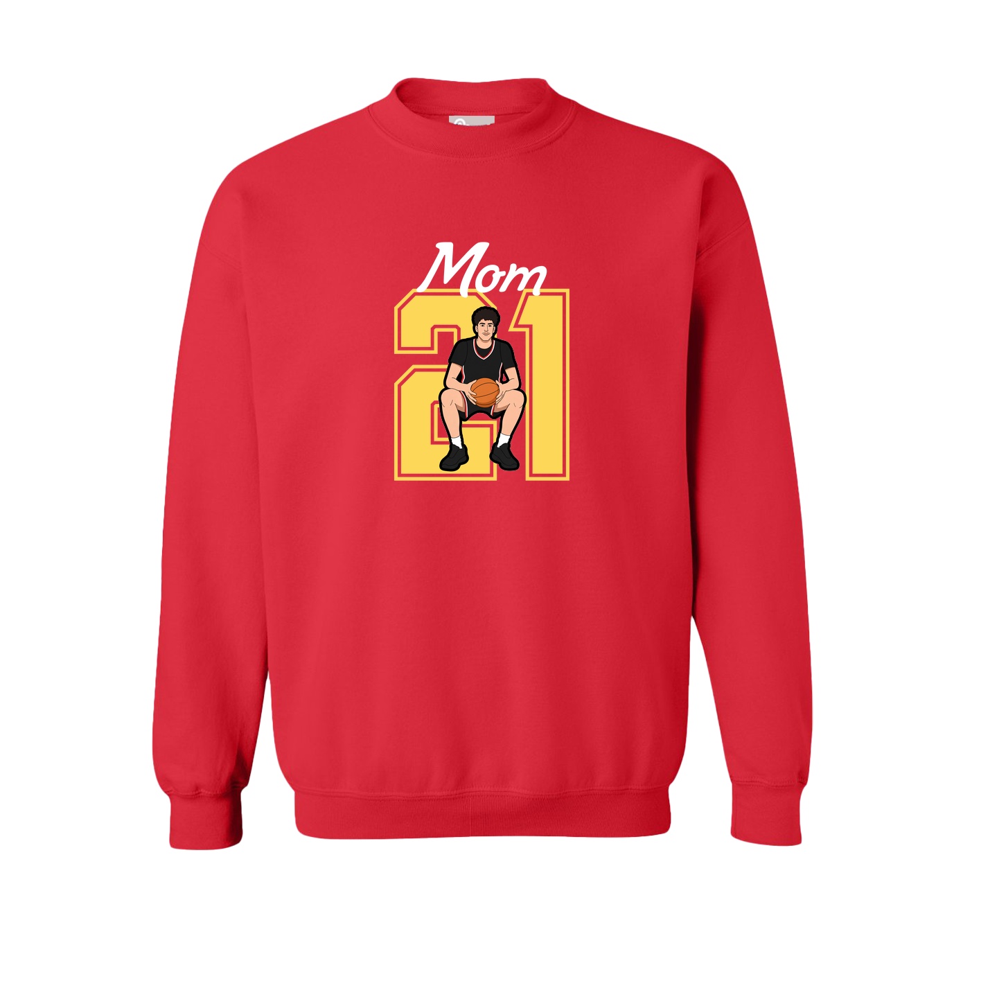 Fleece Crew — Mothers Day Shirsey in Red