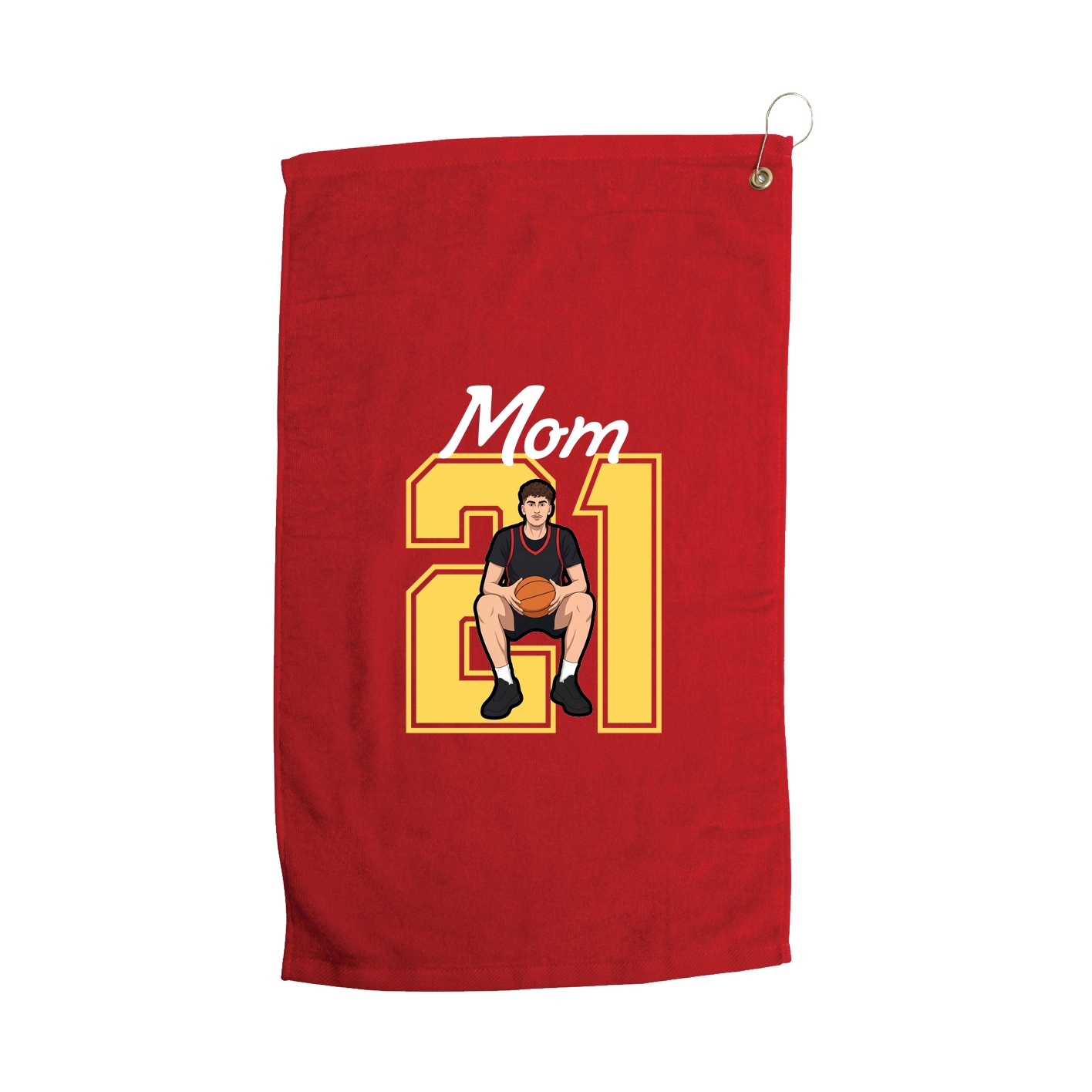 Golf Towel — Mothers Day Shirsey in Red