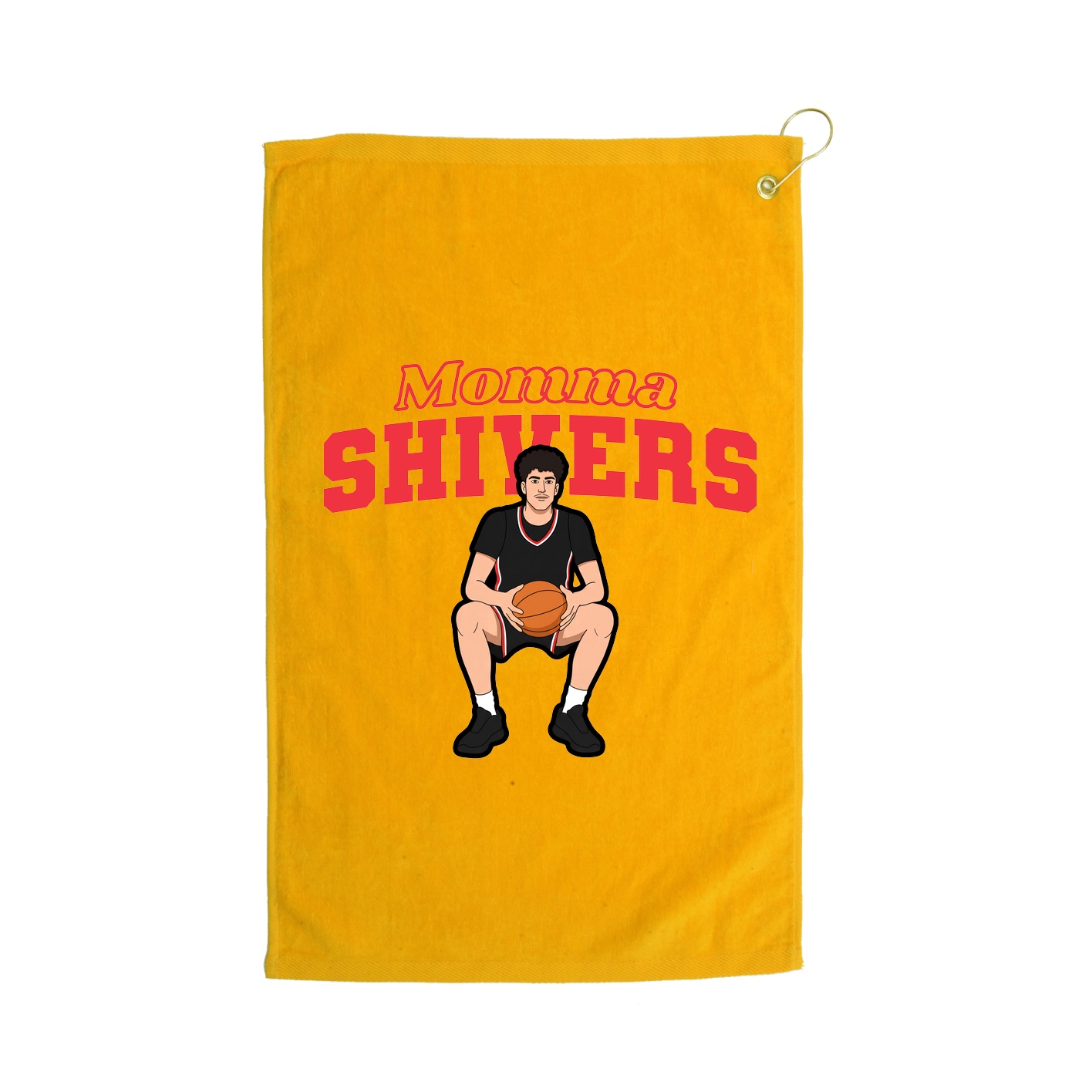 Golf Towel — Mothers Day Block in Gold