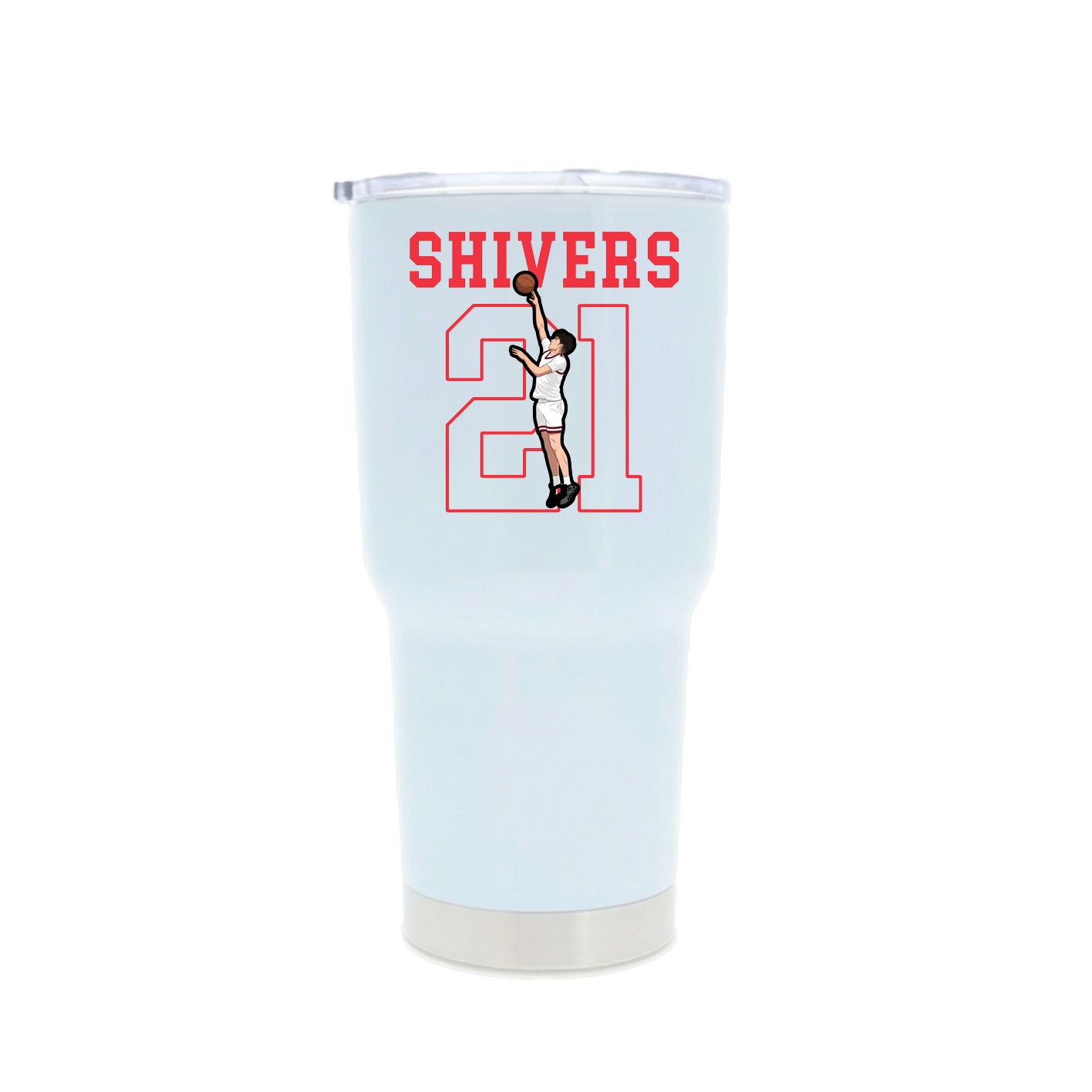 30oz Stainless Steel Tumbler — Shirsey in White
