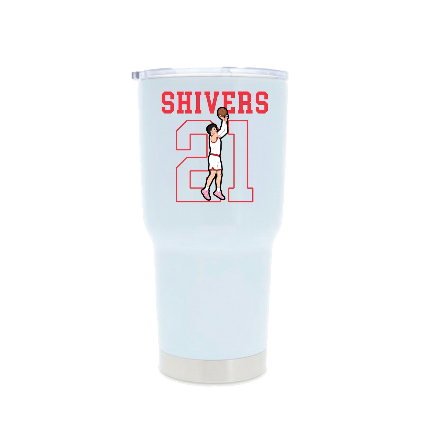 30oz Stainless Steel Tumbler — Shirsey in White