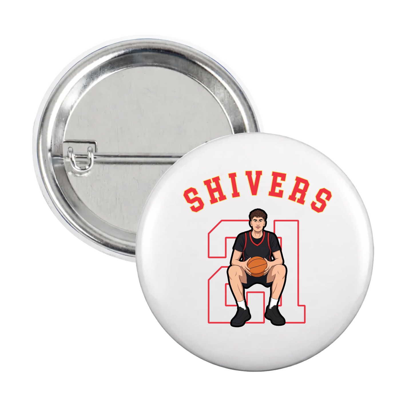 Game Day Button — Shirsey Arch in White