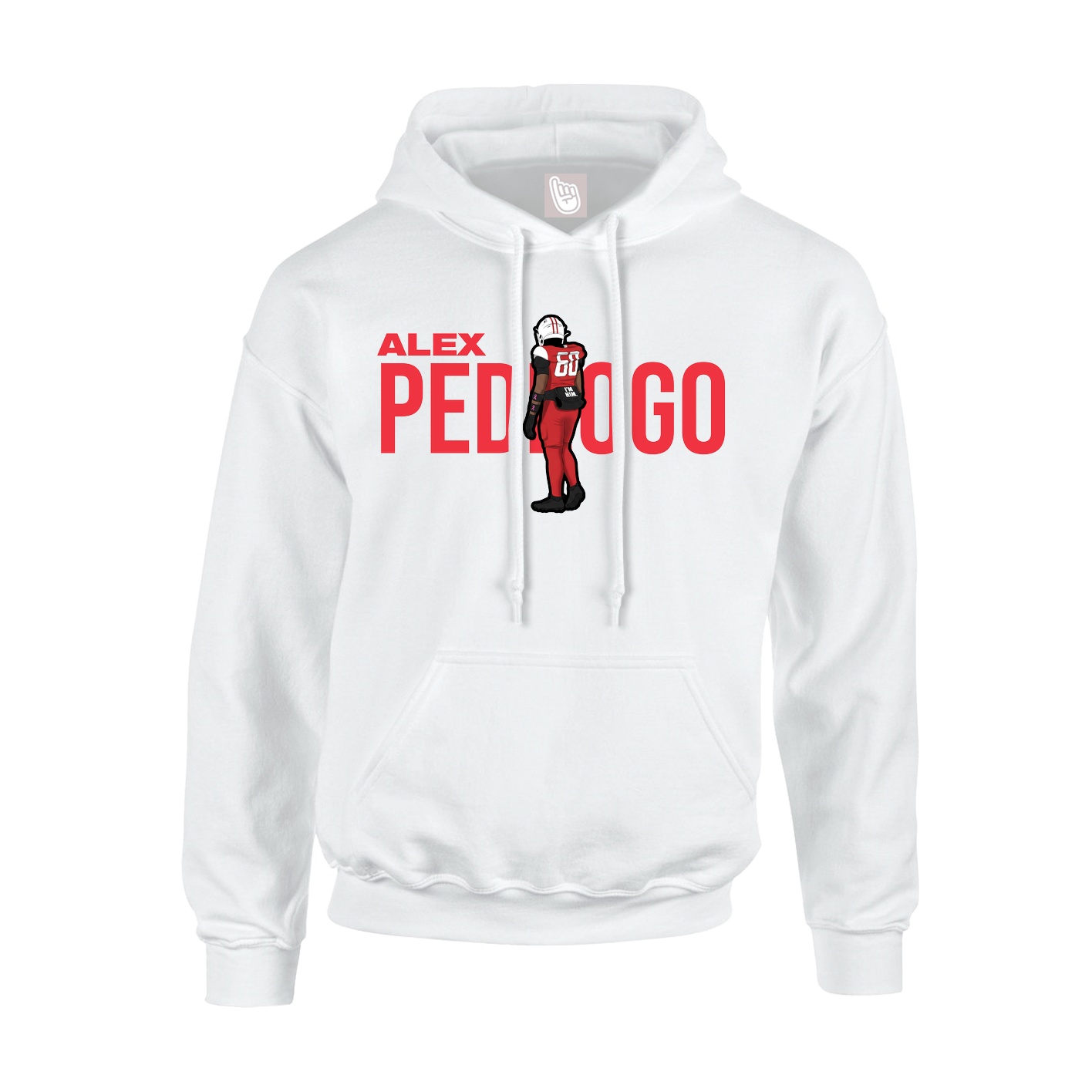 Youth Hoodie — Player Name in White