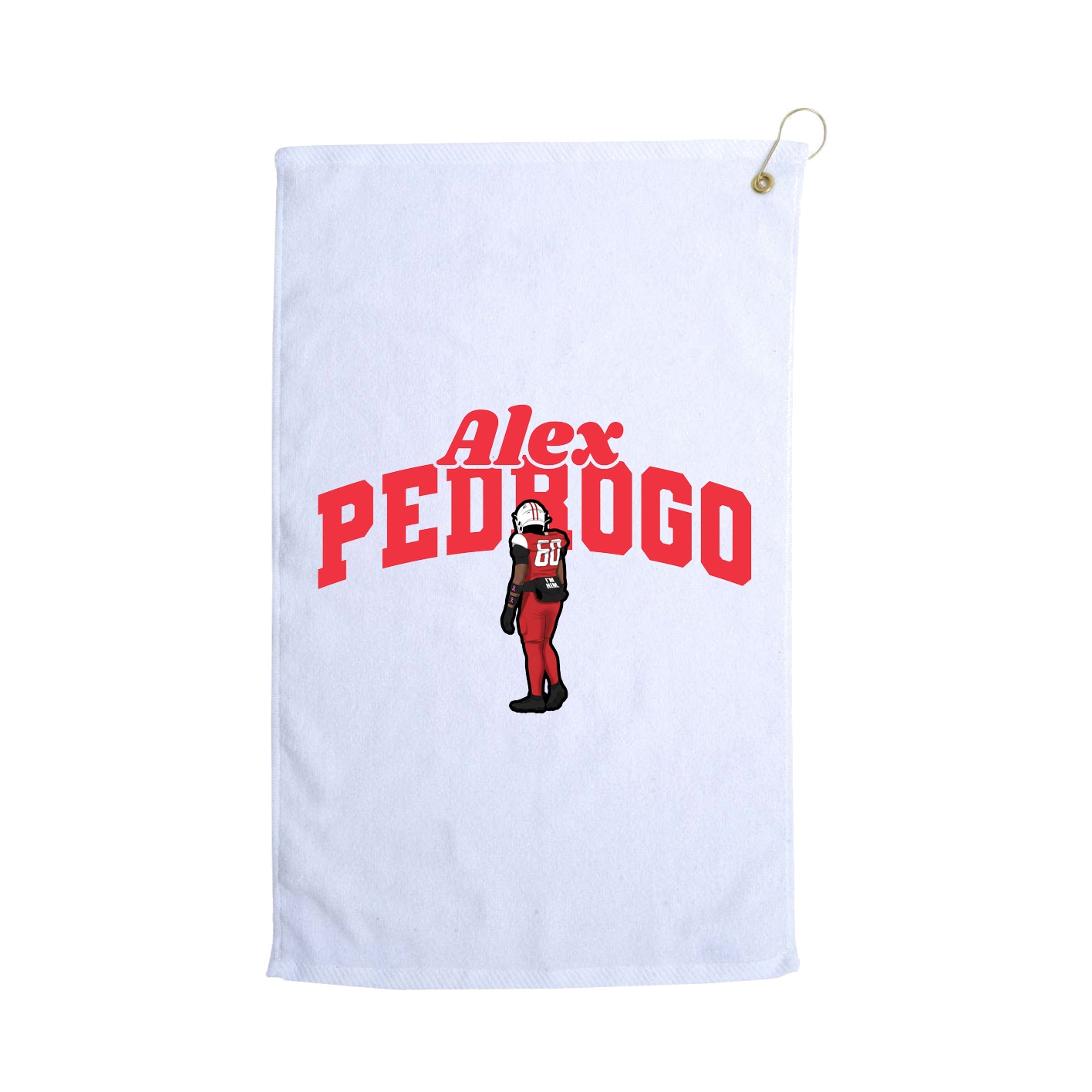 Golf Towel — Signature Arch in White