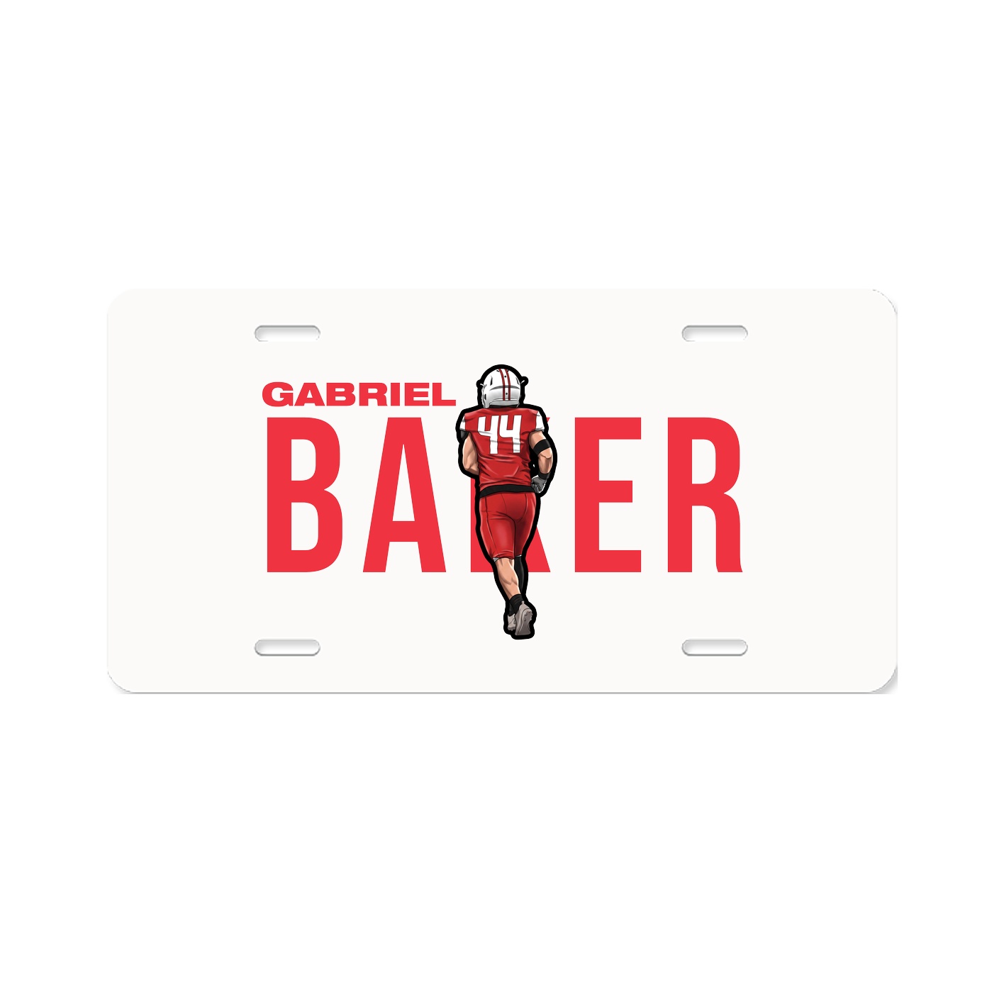 License Plate — Player Name in Classic