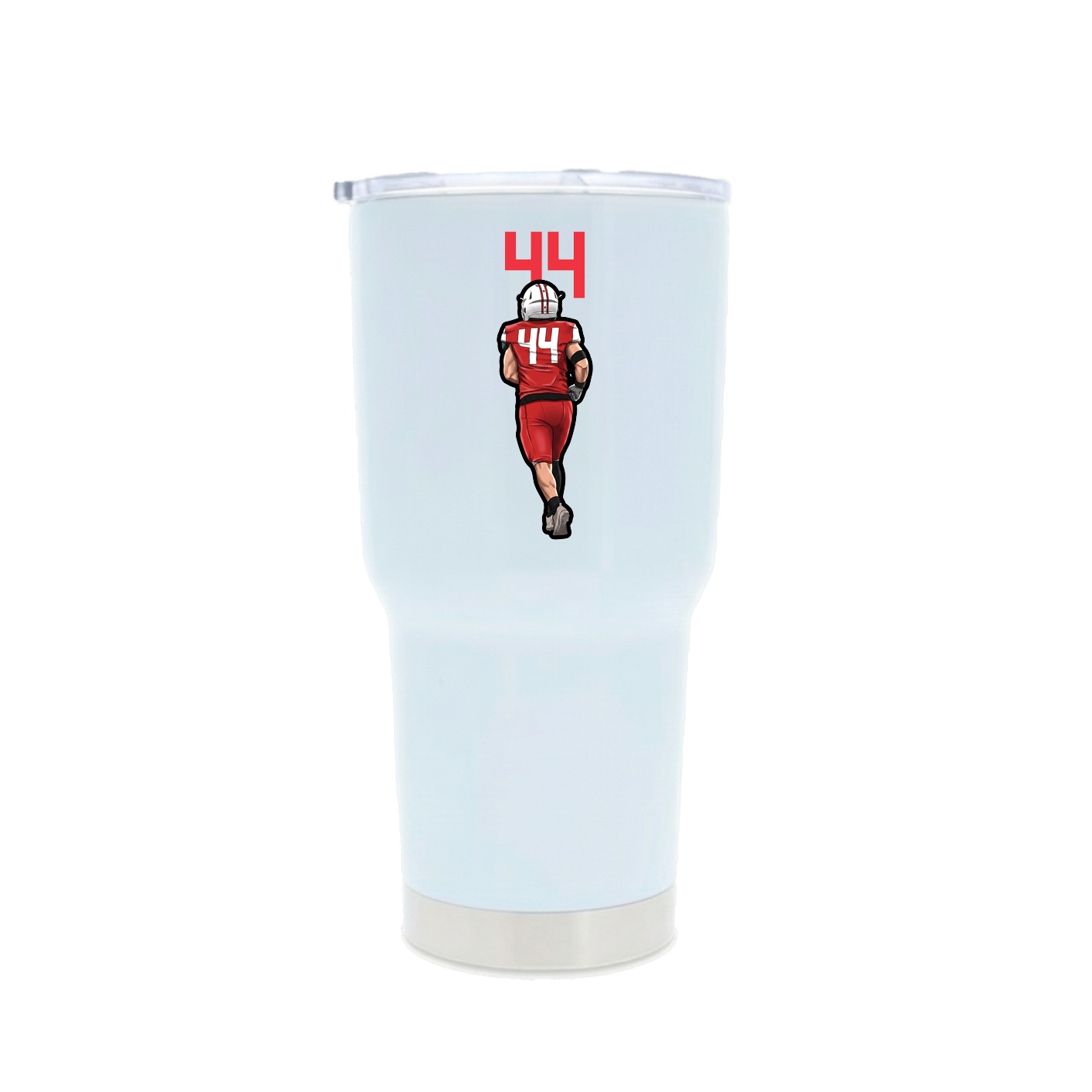 30oz Stainless Steel Tumbler — Number Top in White